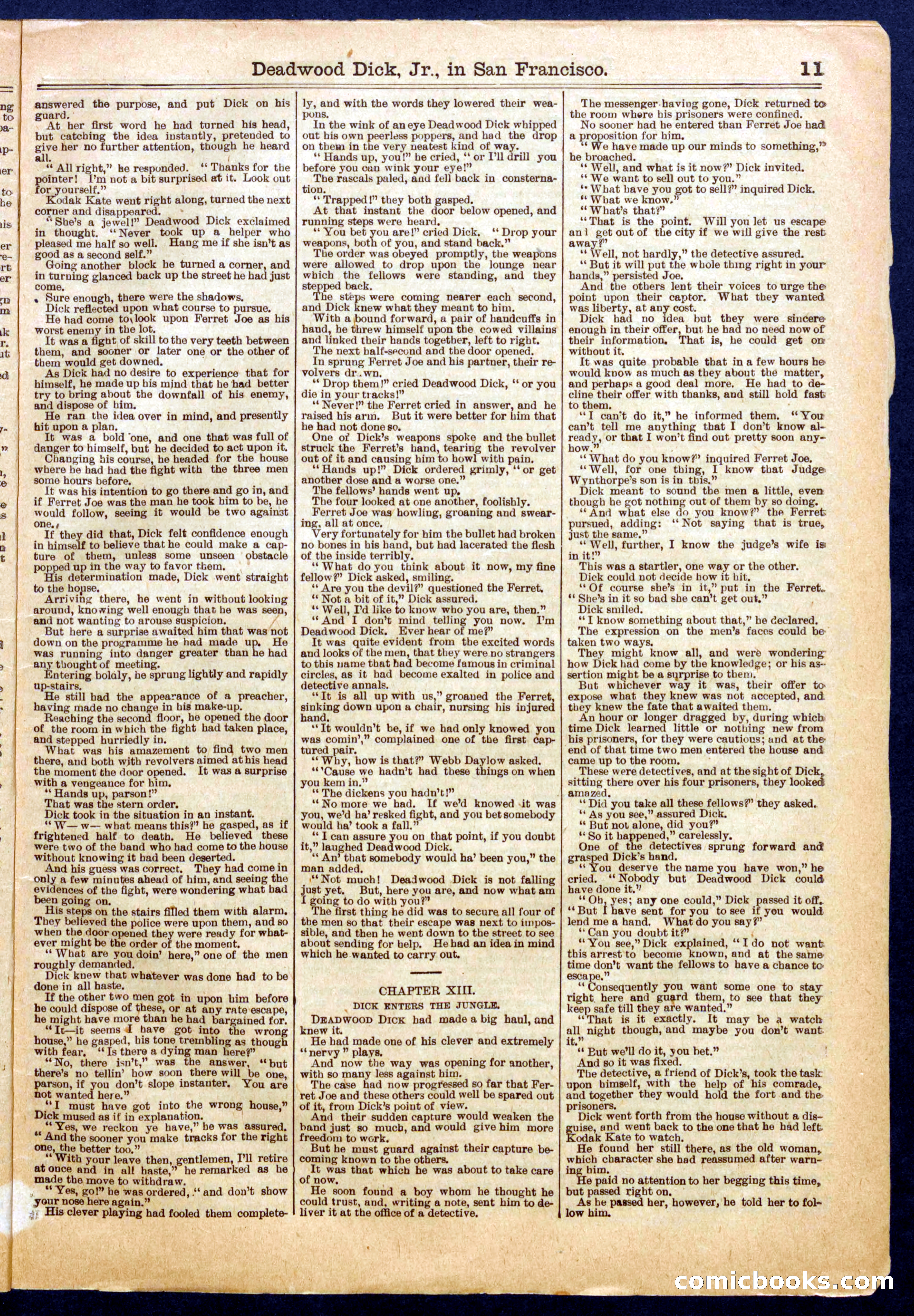 Beadle's Half Dime Library No. 710 — page 11 of 16