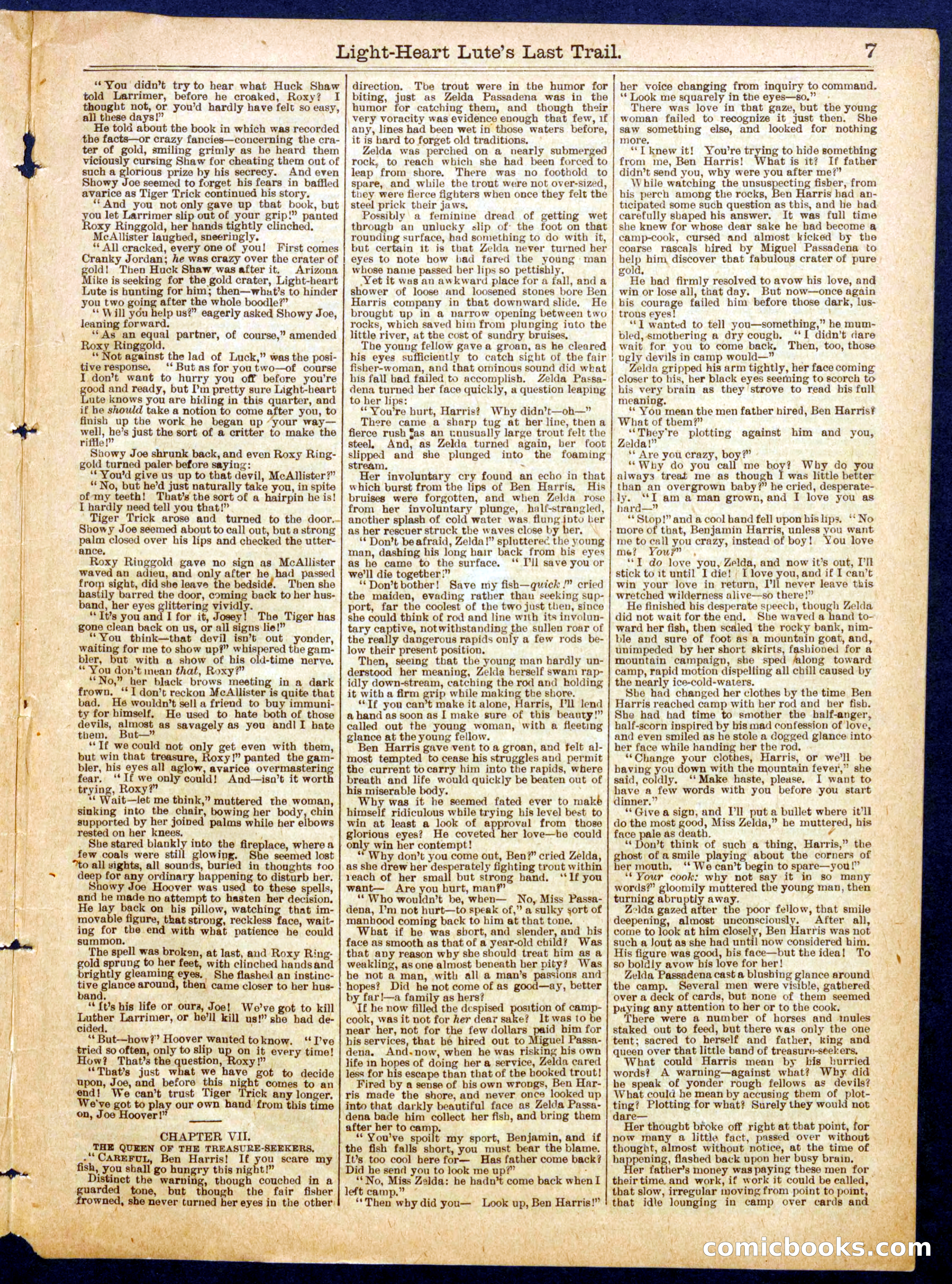 Beadle's Half Dime Library, No. 718 — page 7 of 16