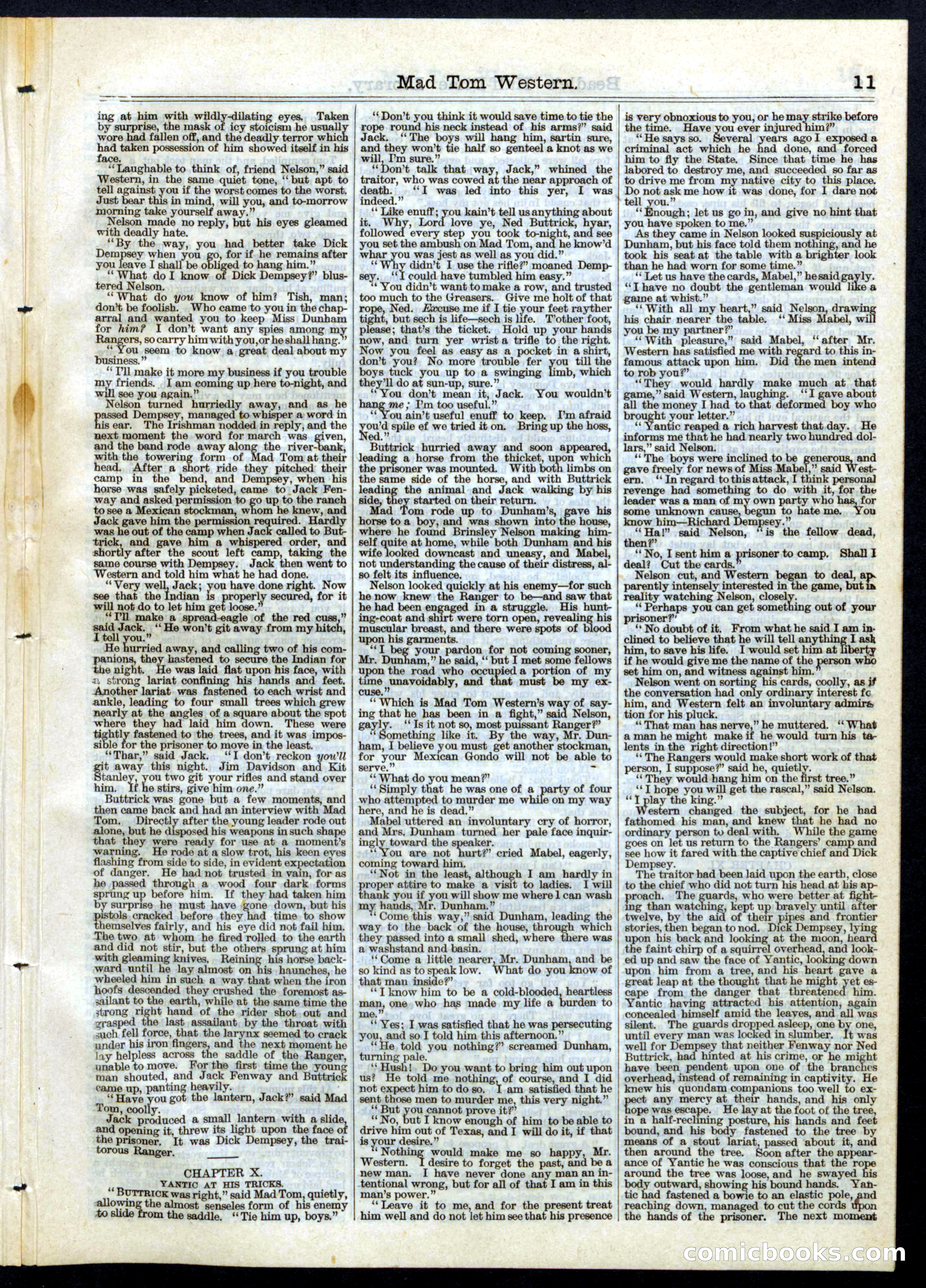Beadle's Half Dime Library, No. 72 — page 11 of 16