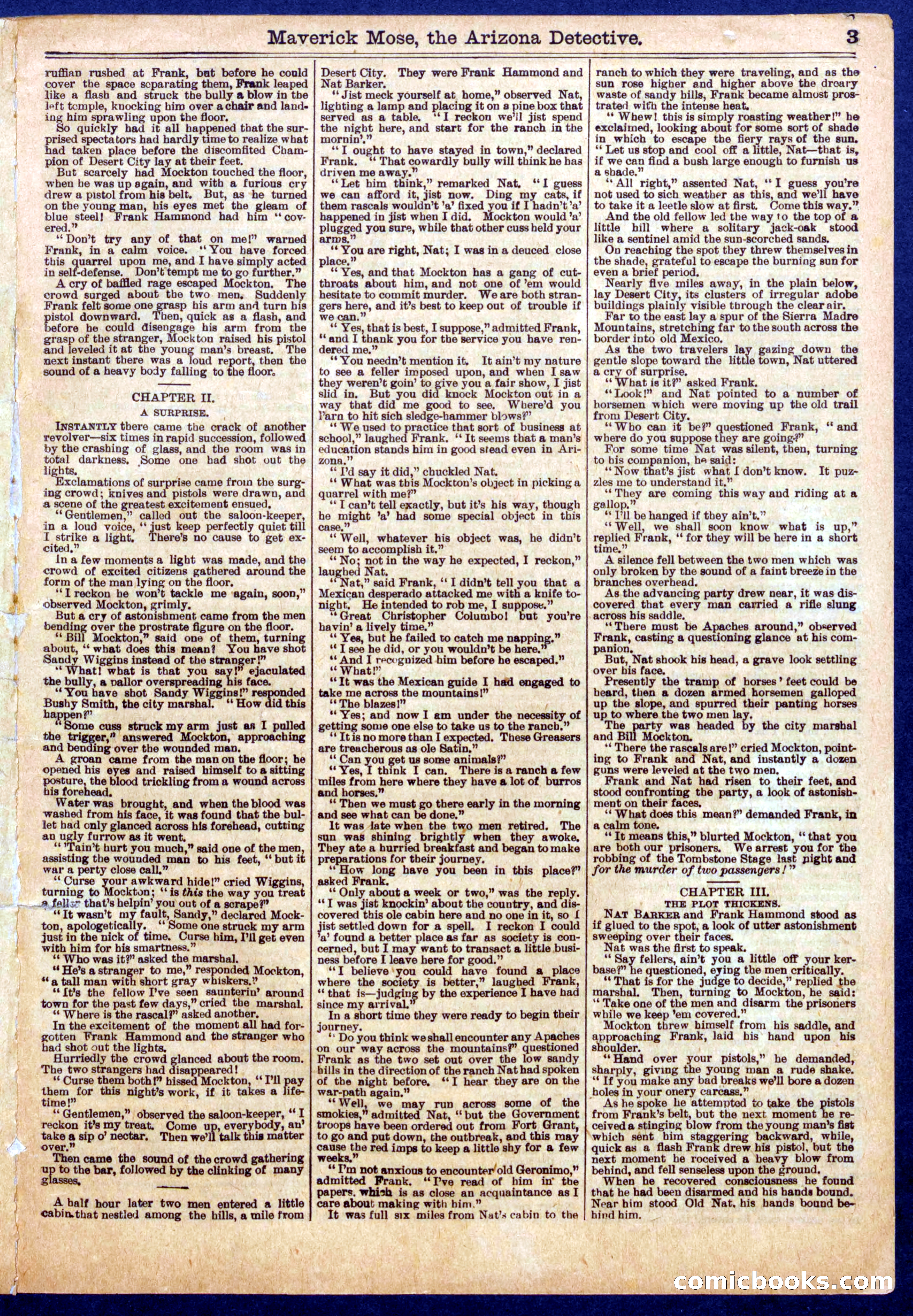 Beadle's Half Dime Library No. 721 — page 3 of 16