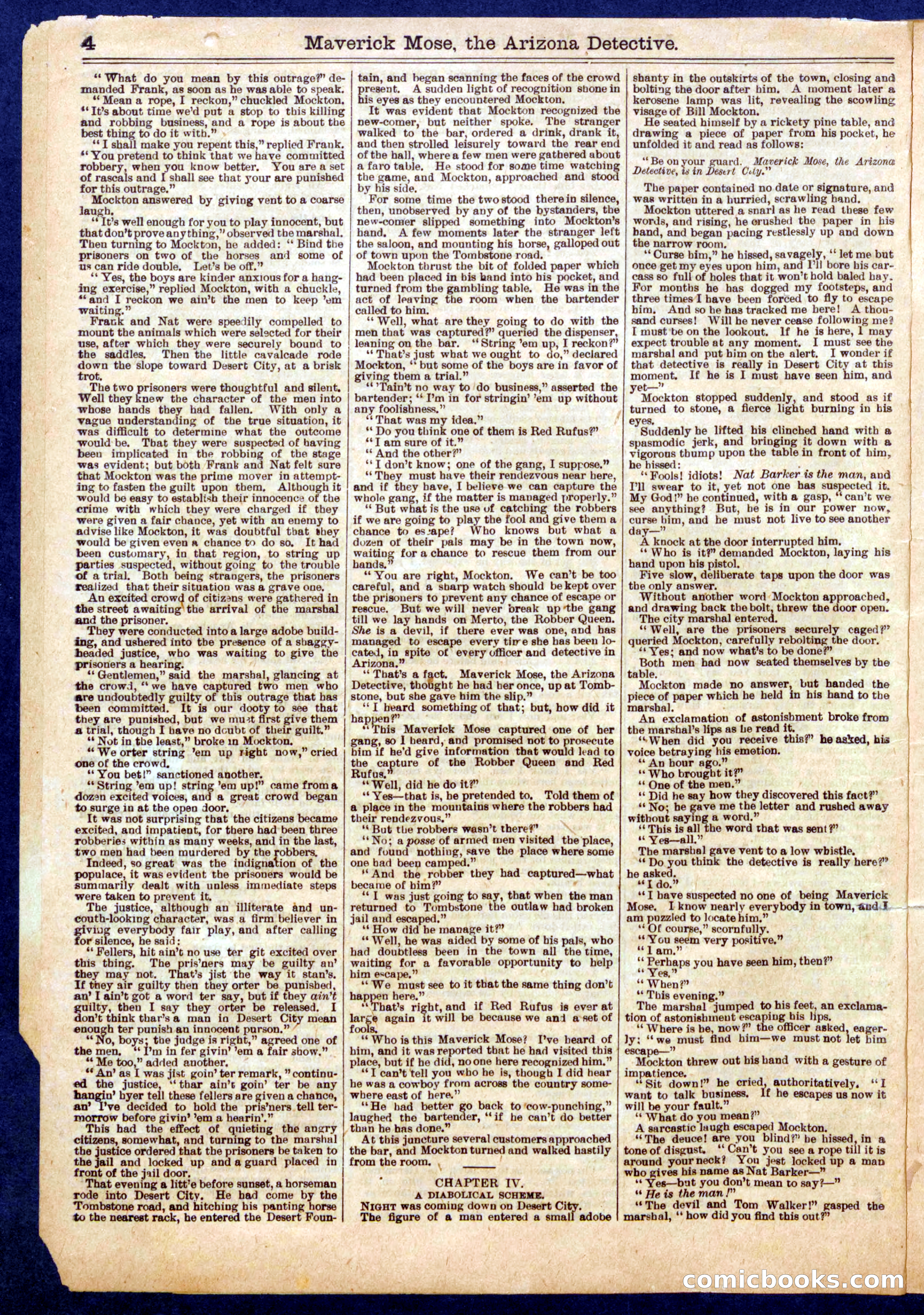 Beadle's Half Dime Library No. 721 — page 4 of 16