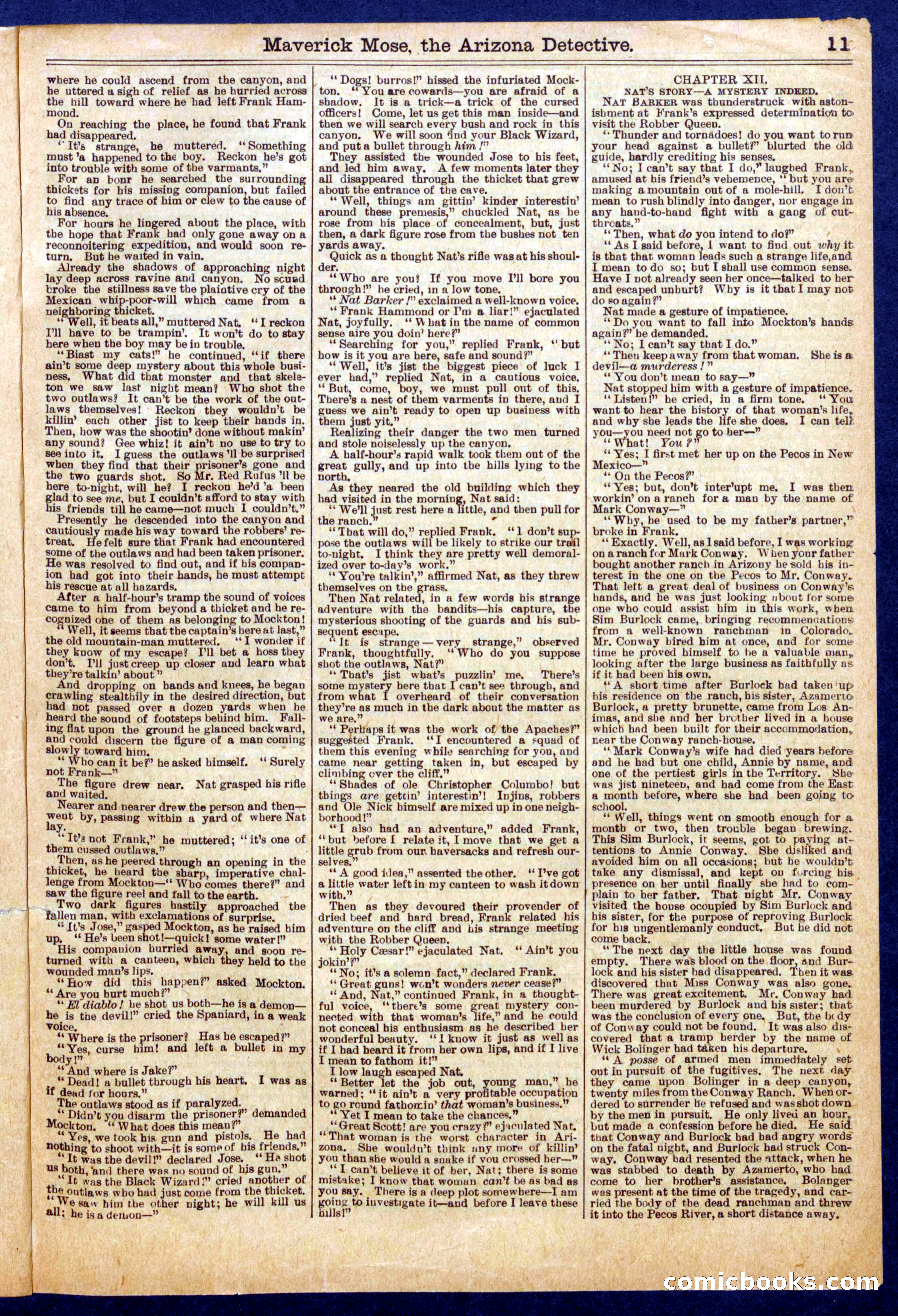 Beadle's Half Dime Library No. 721 — page 11 of 16