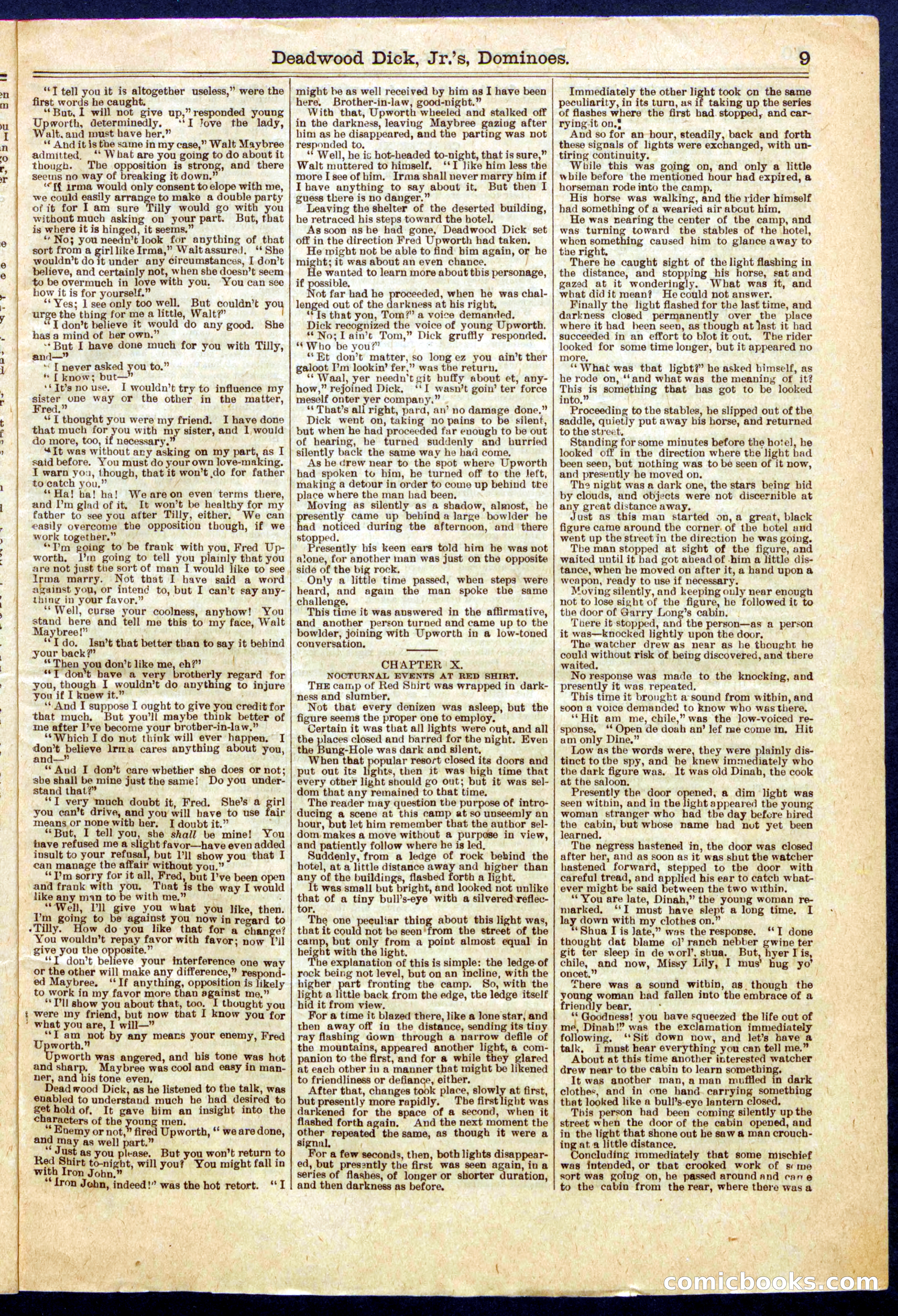 Beadle's Half Dime Library No. 722 — page 9 of 16