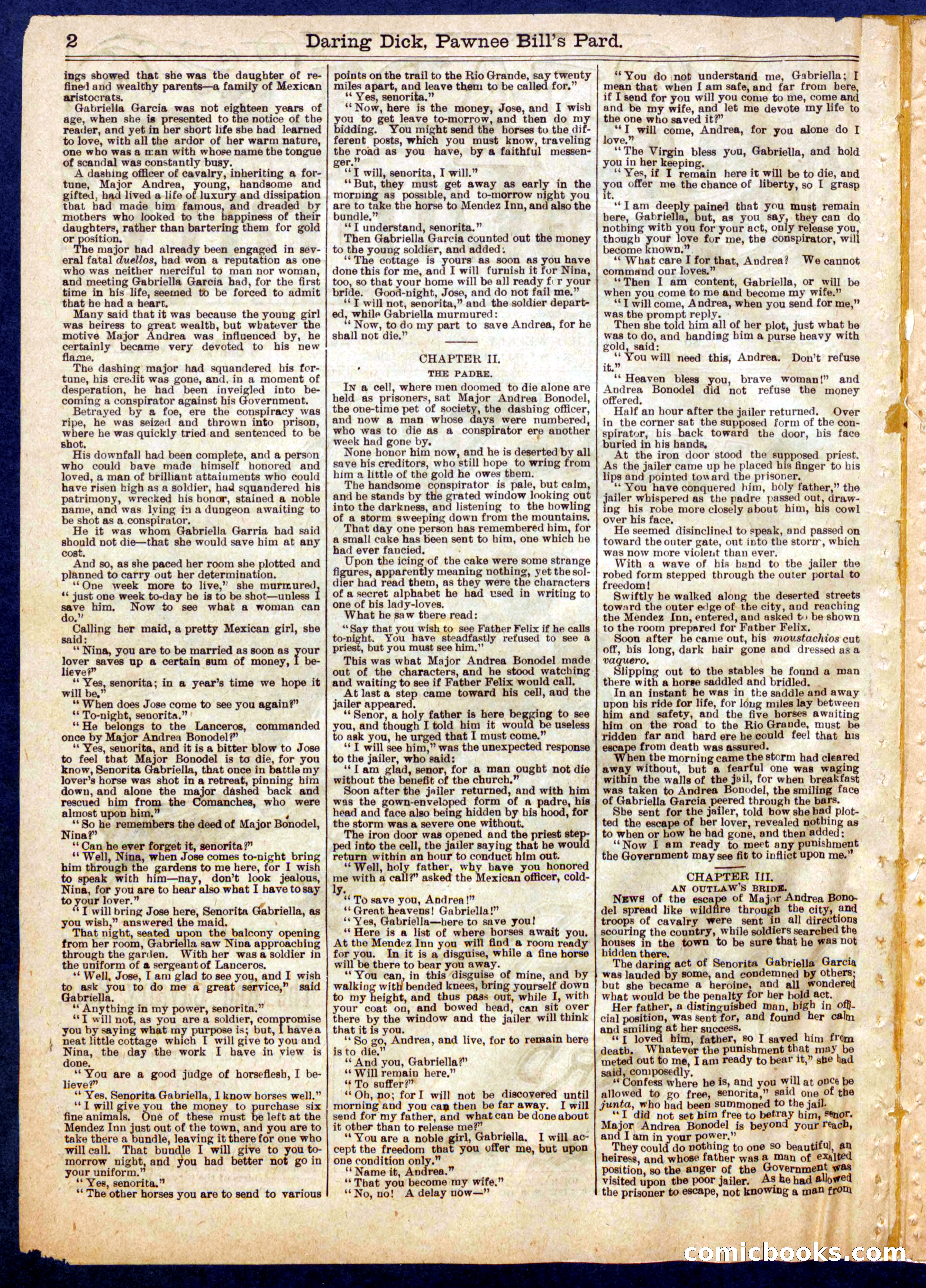 Beadle's Half Dime Library No. 725 — page 2 of 16