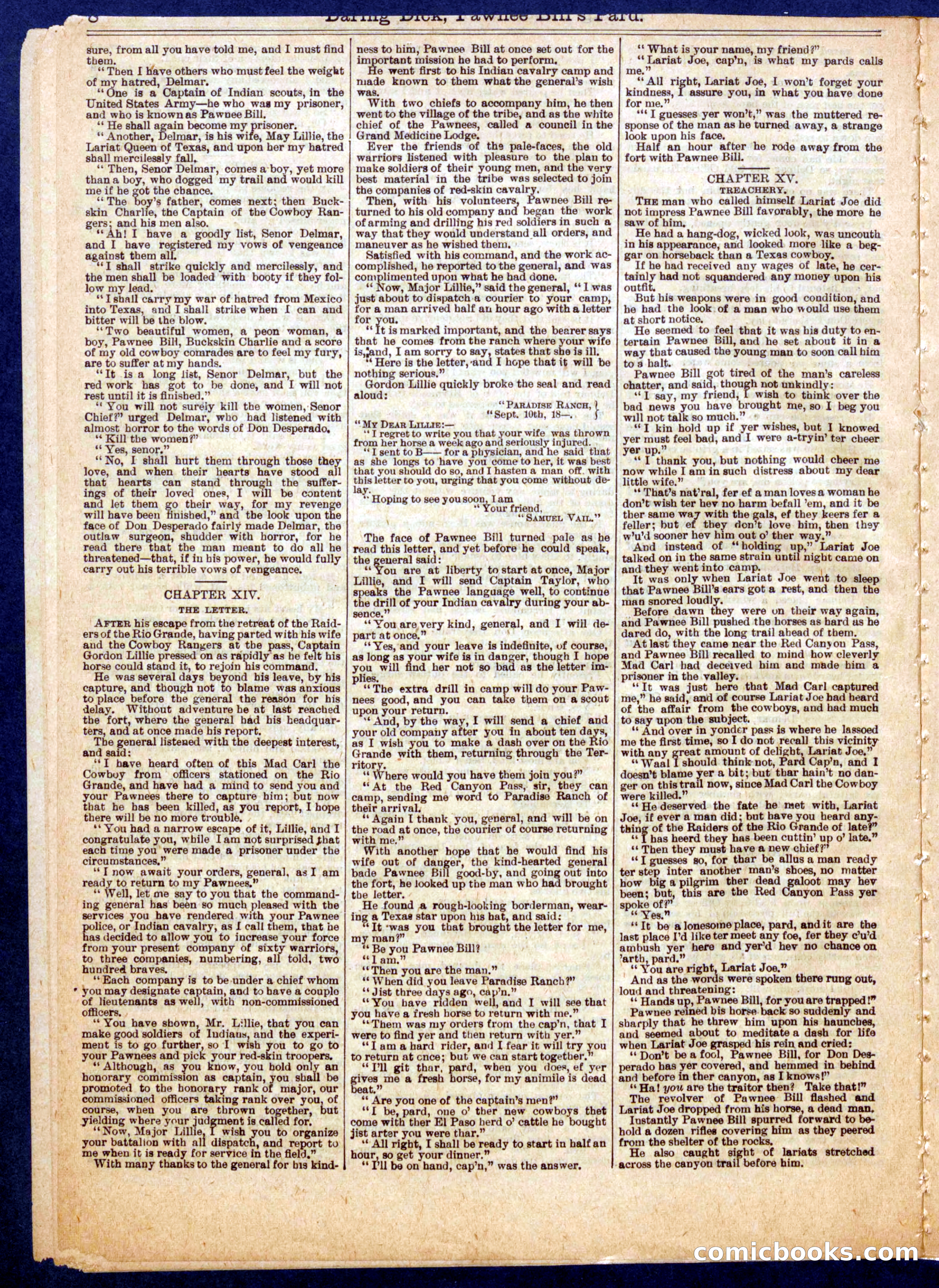 Beadle's Half Dime Library No. 725 — page 8 of 16