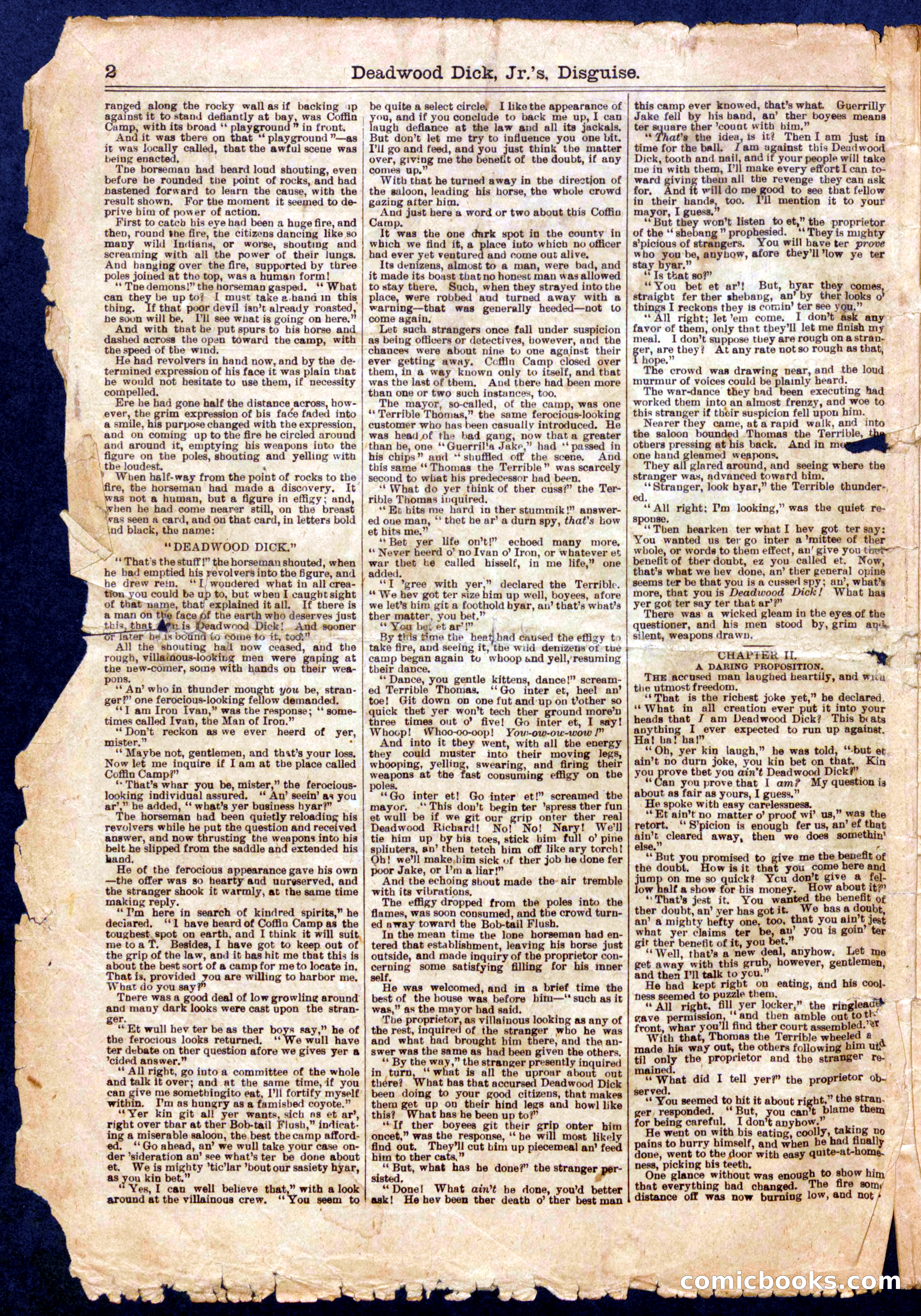 Beadle's Half Dime Library No. 728 — page 2 of 16