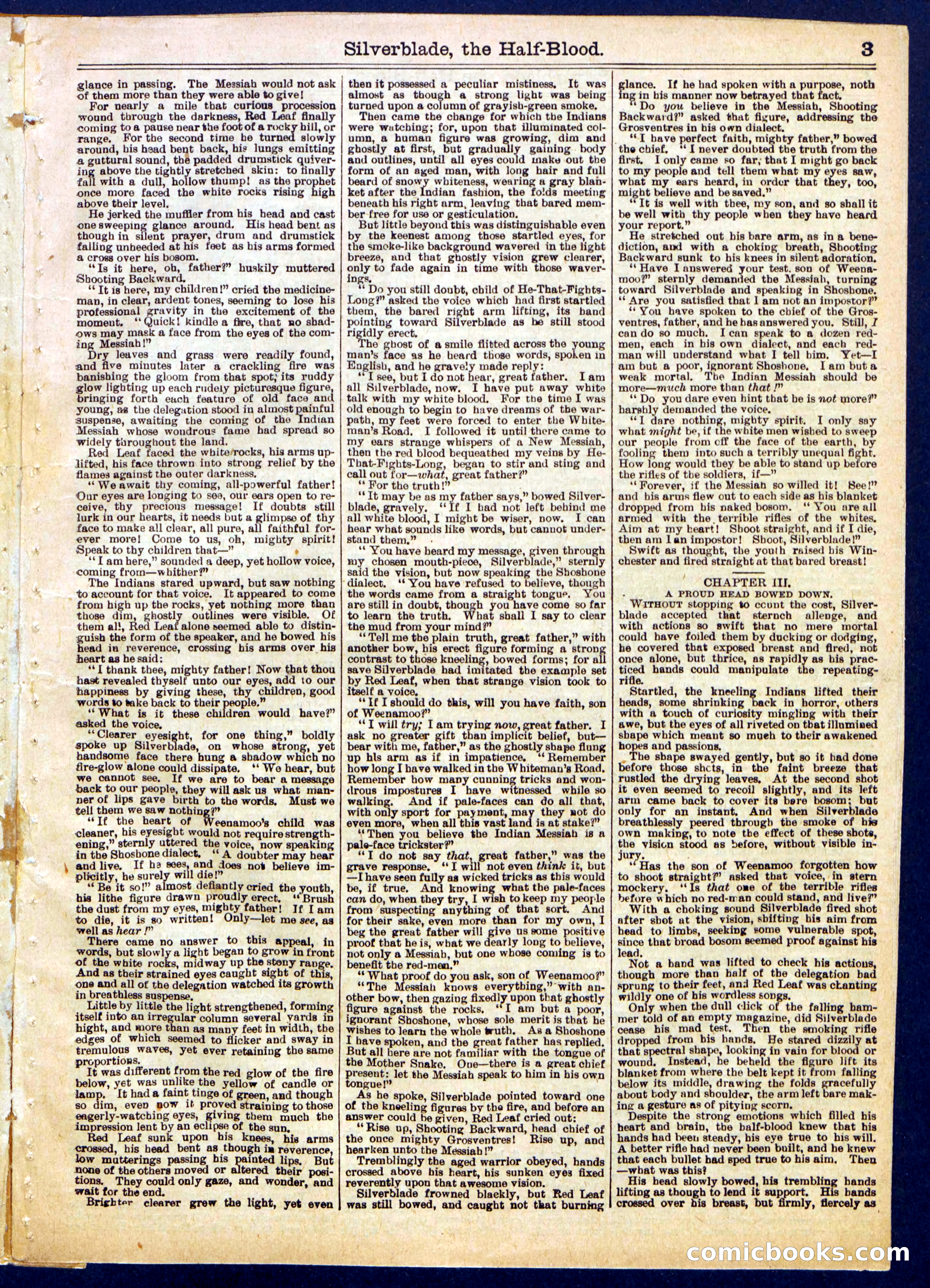 Beadle's Half Dime Library No. 729 — page 3 of 16