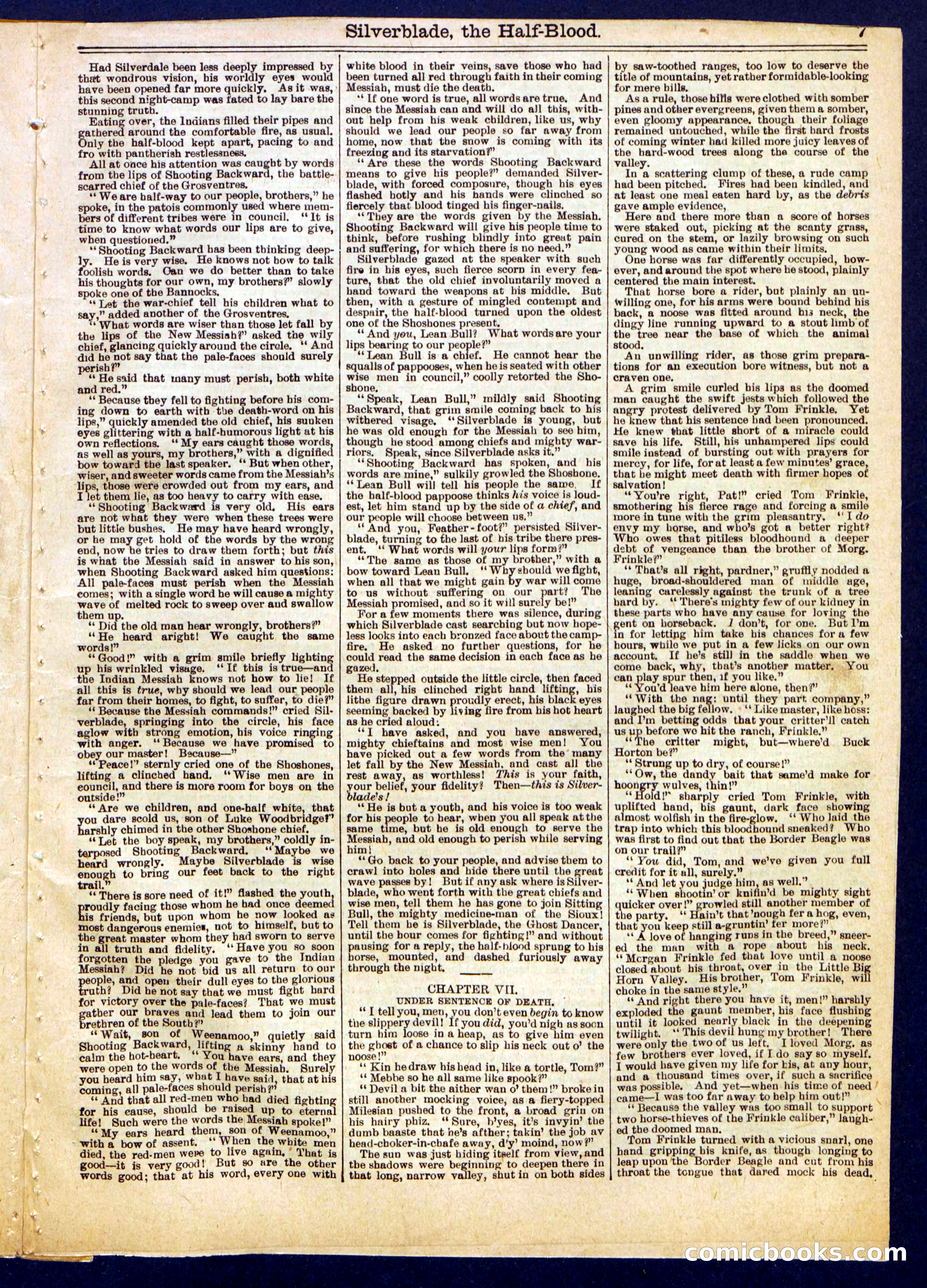 Beadle's Half Dime Library No. 729 — page 7 of 16