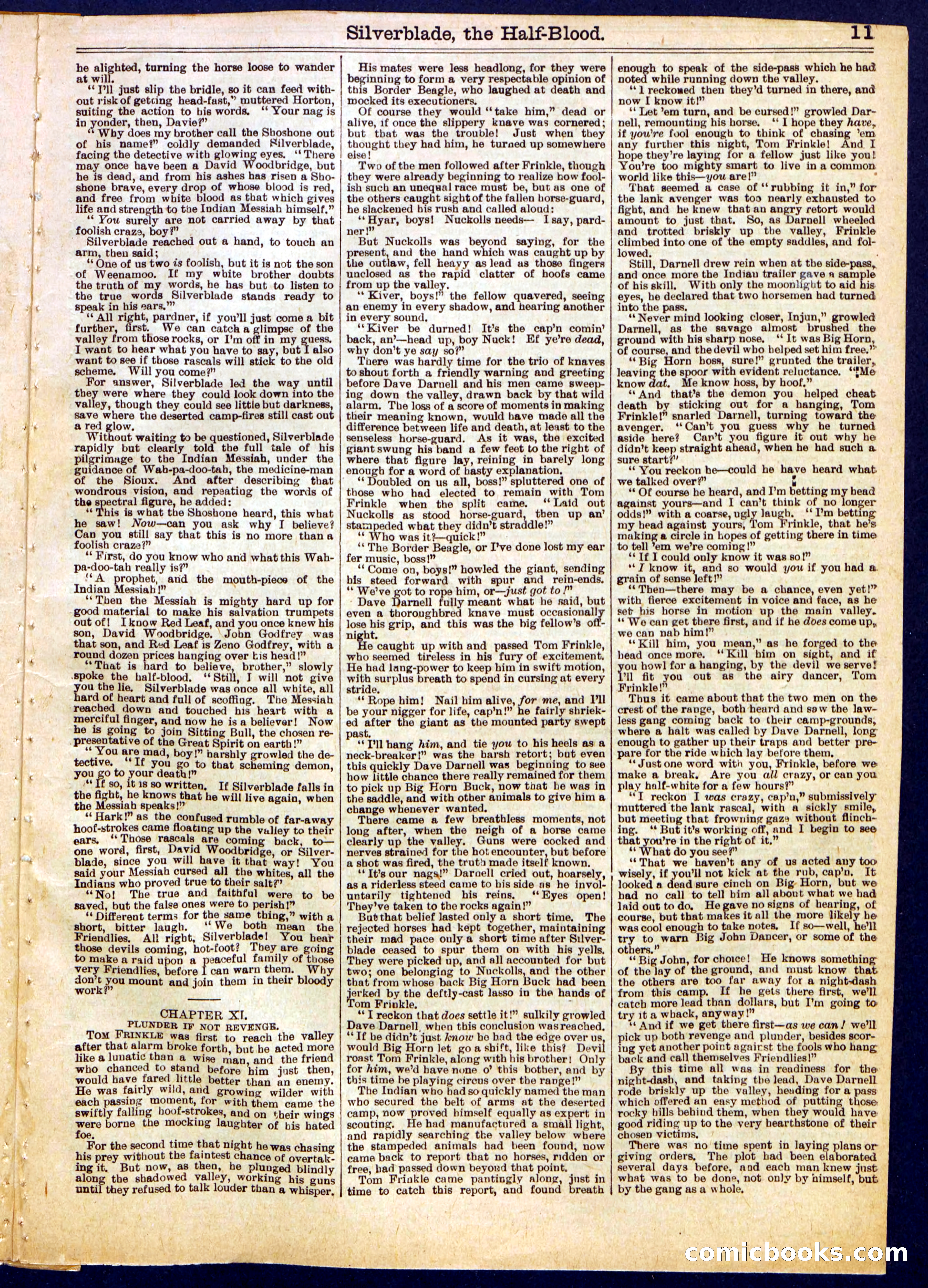 Beadle's Half Dime Library No. 729 — page 11 of 16
