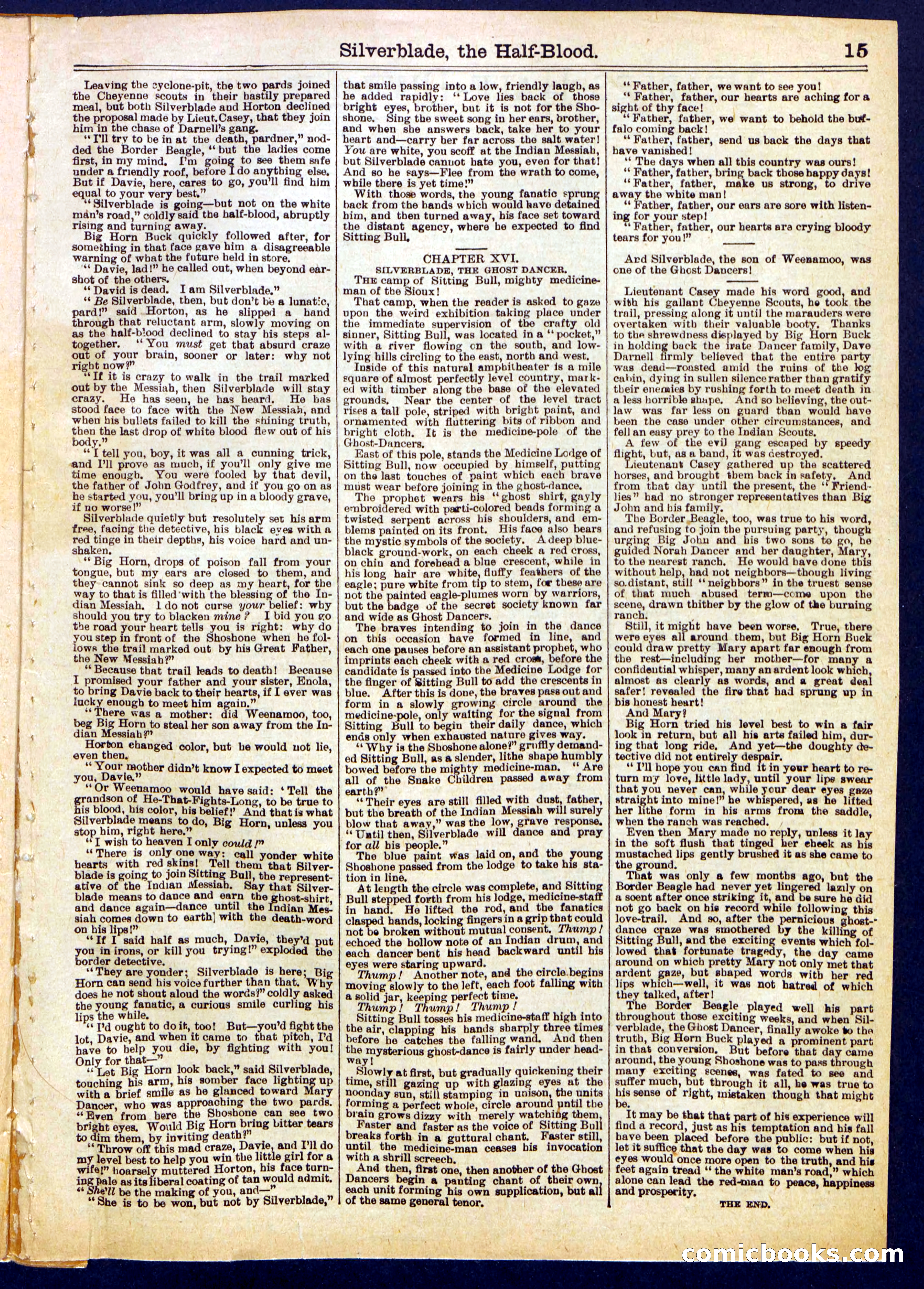 Beadle's Half Dime Library No. 729 — page 15 of 16