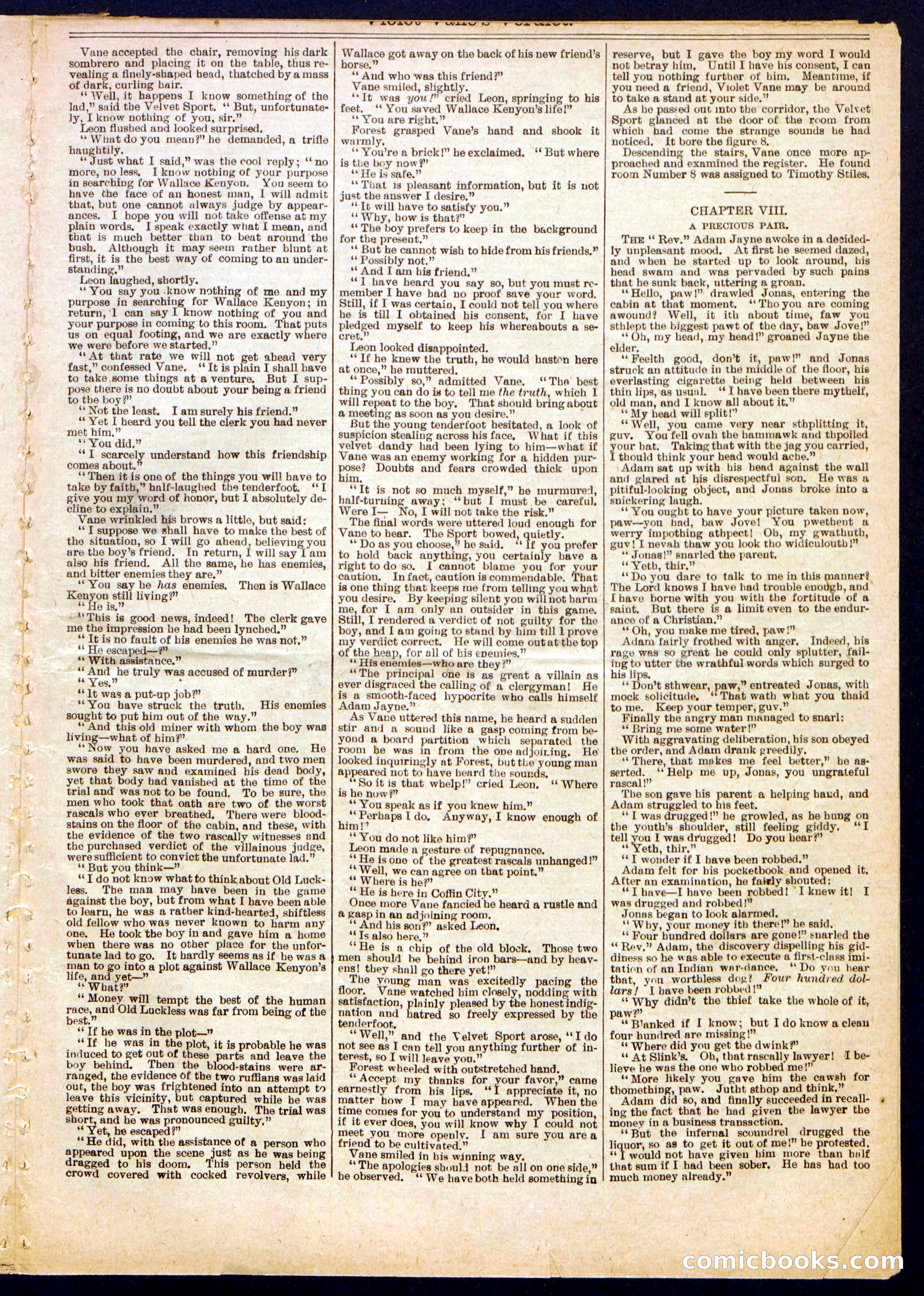 Beadle's Half Dime Library No. 730 — page 7 of 16