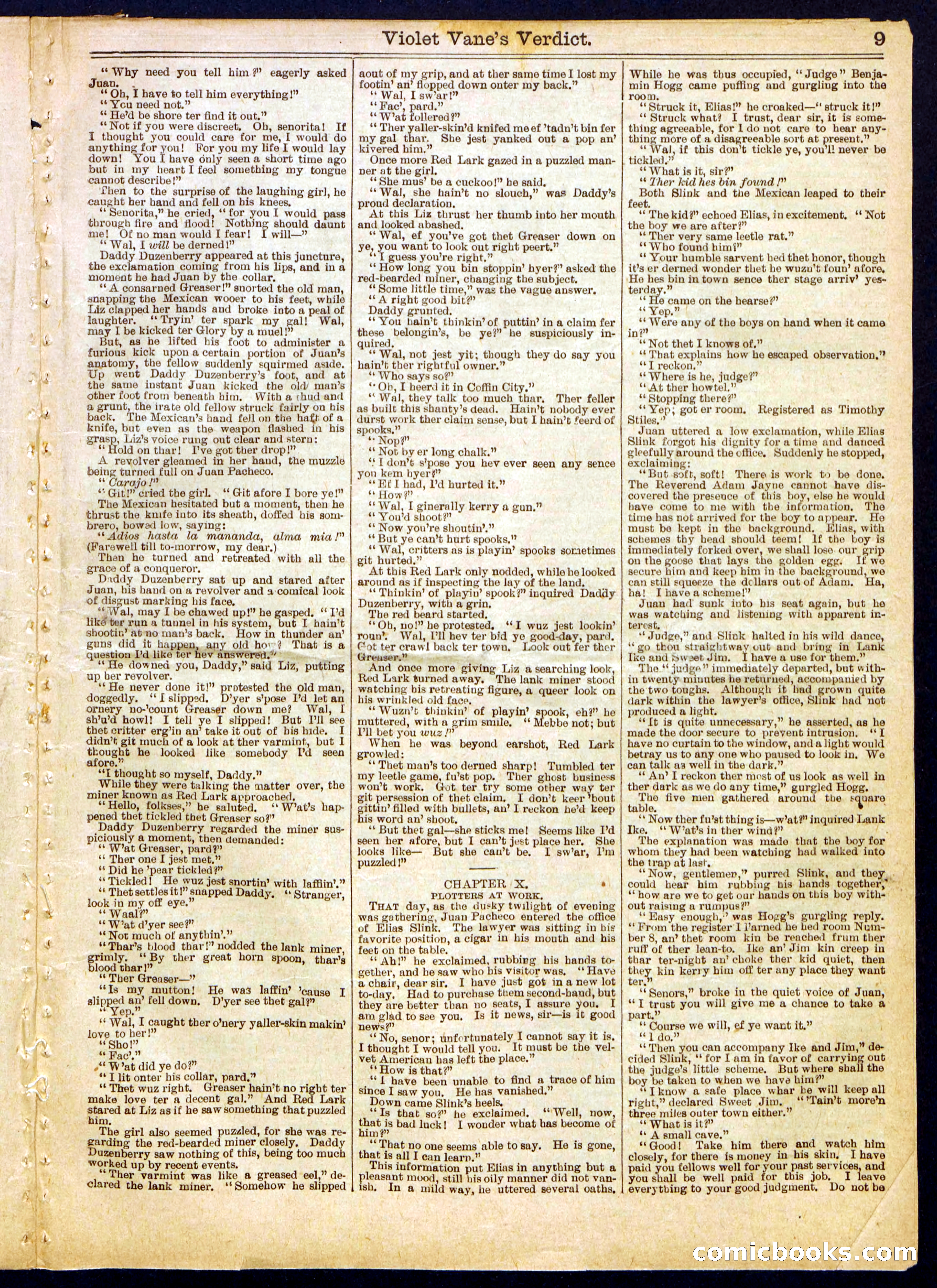 Beadle's Half Dime Library No. 730 — page 9 of 16