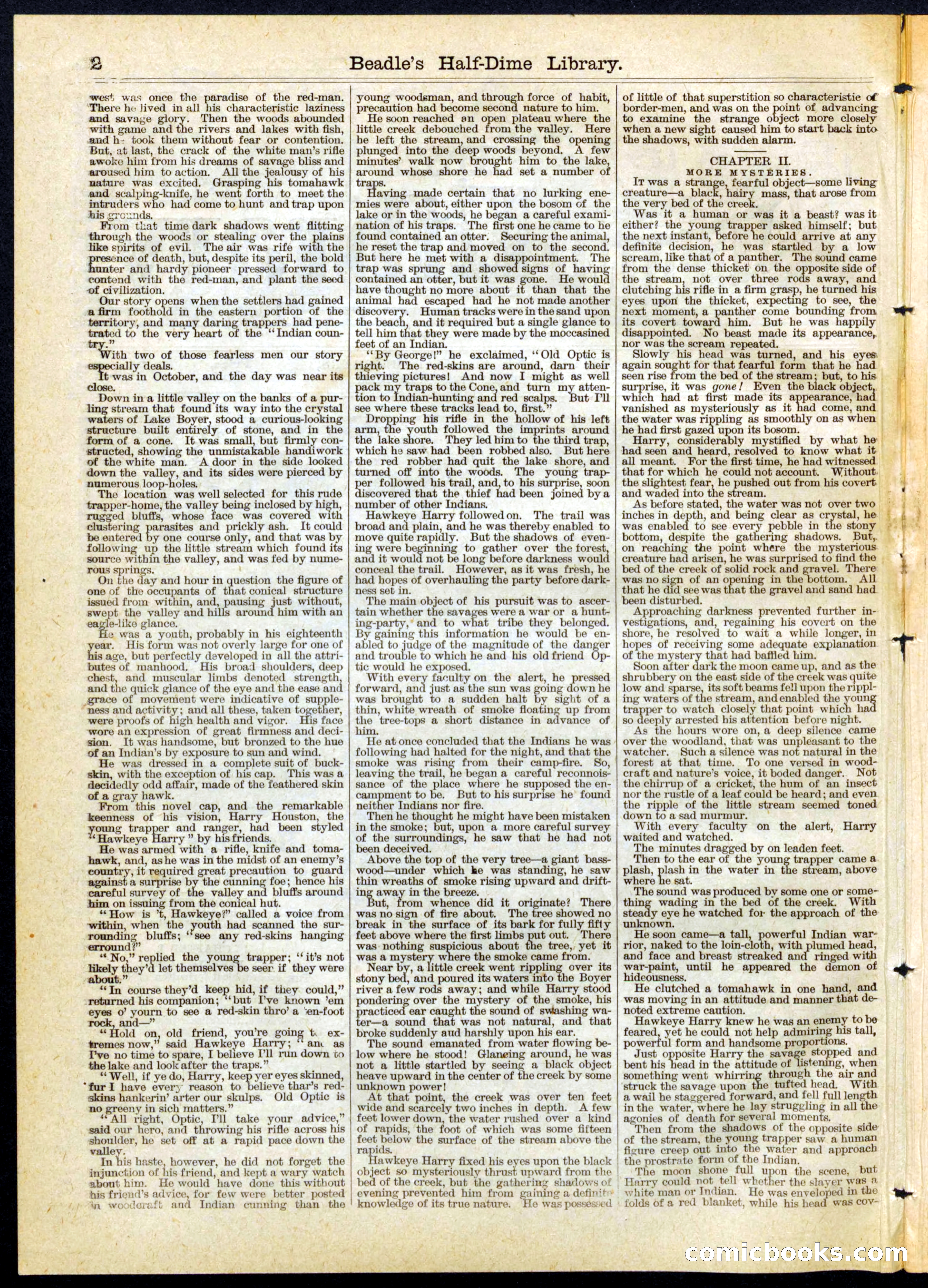 Beadle's Half Dime Library No. 74 — page 2 of 16