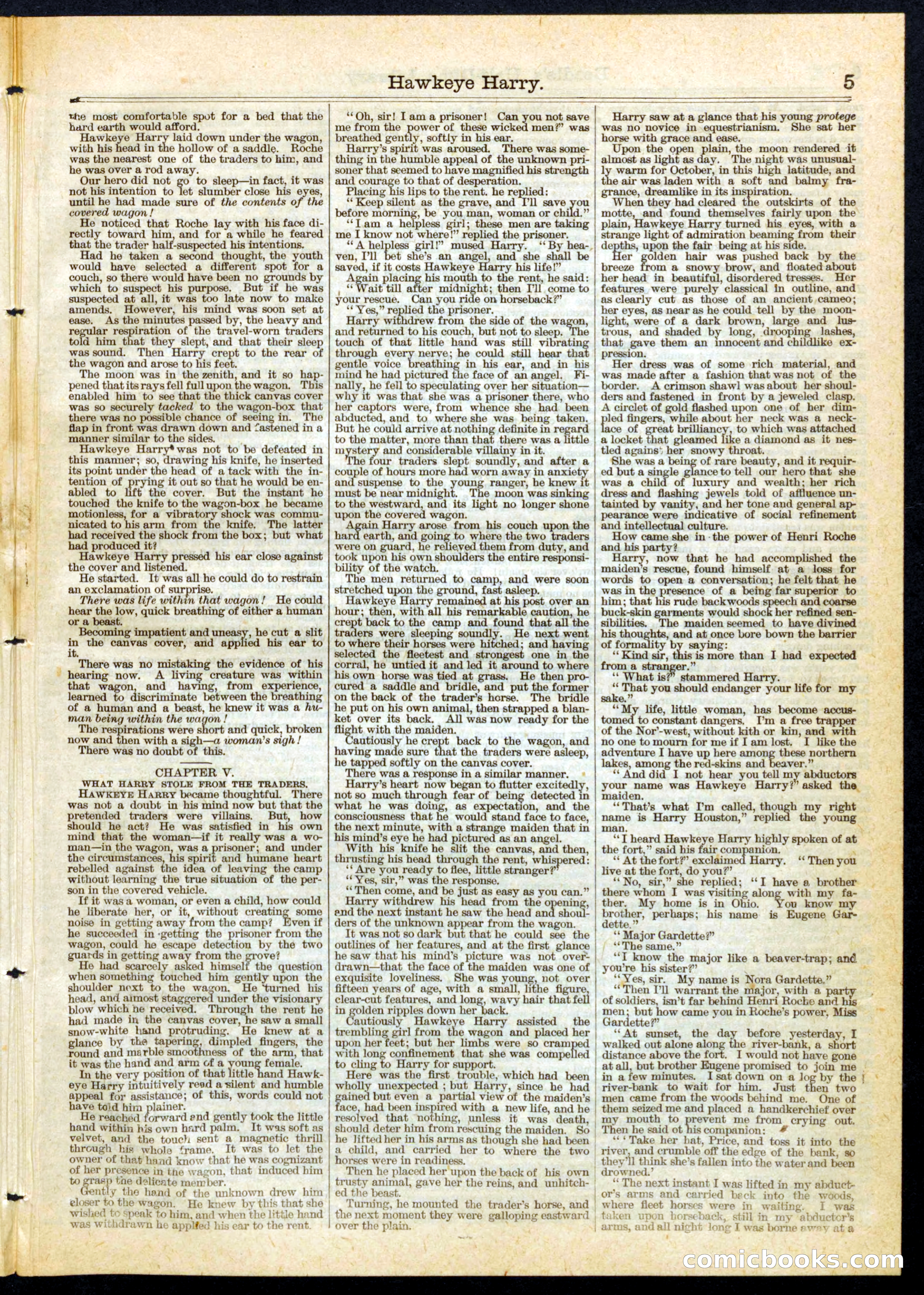 Beadle's Half Dime Library No. 74 — page 5 of 16