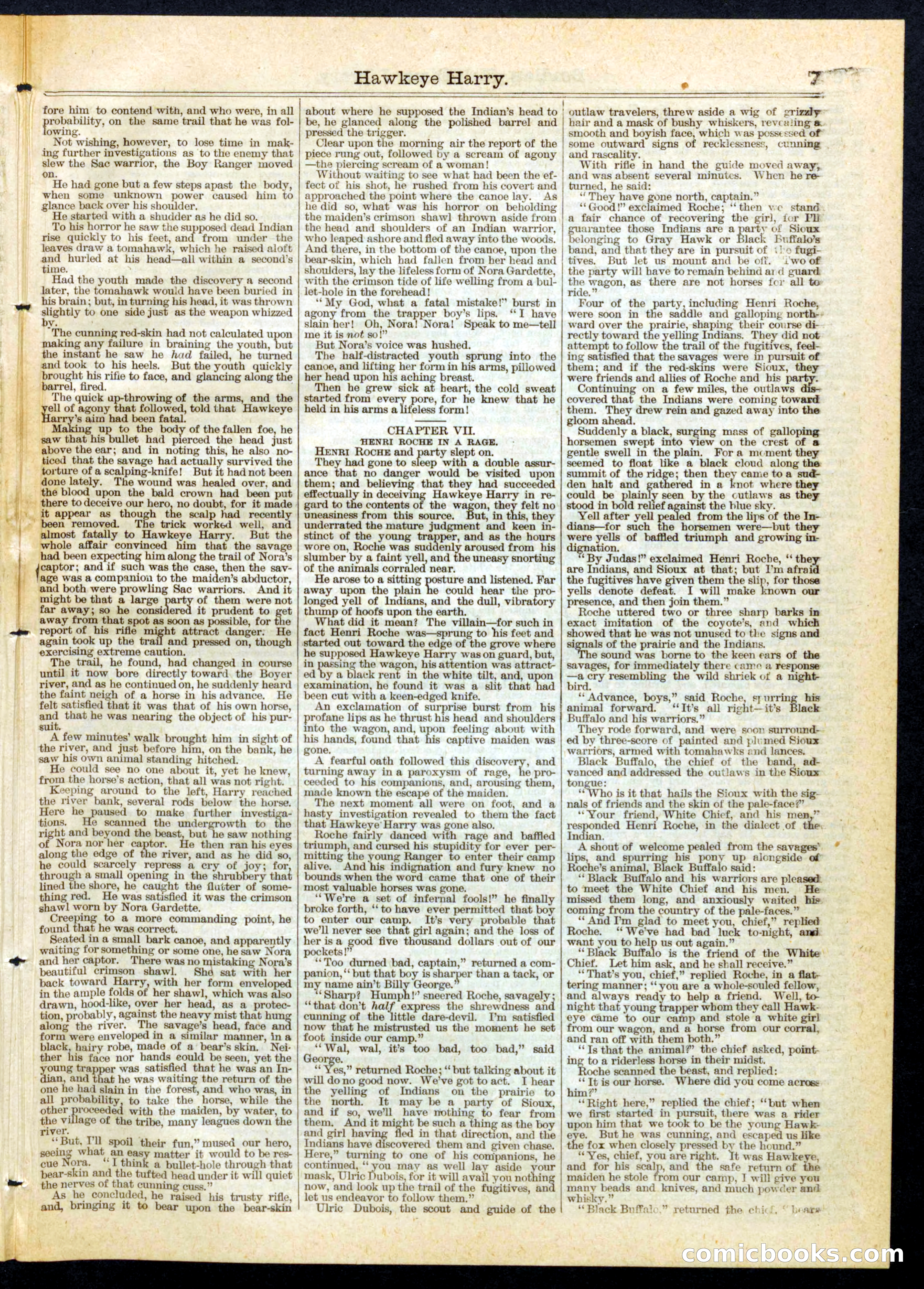 Beadle's Half Dime Library No. 74 — page 7 of 16