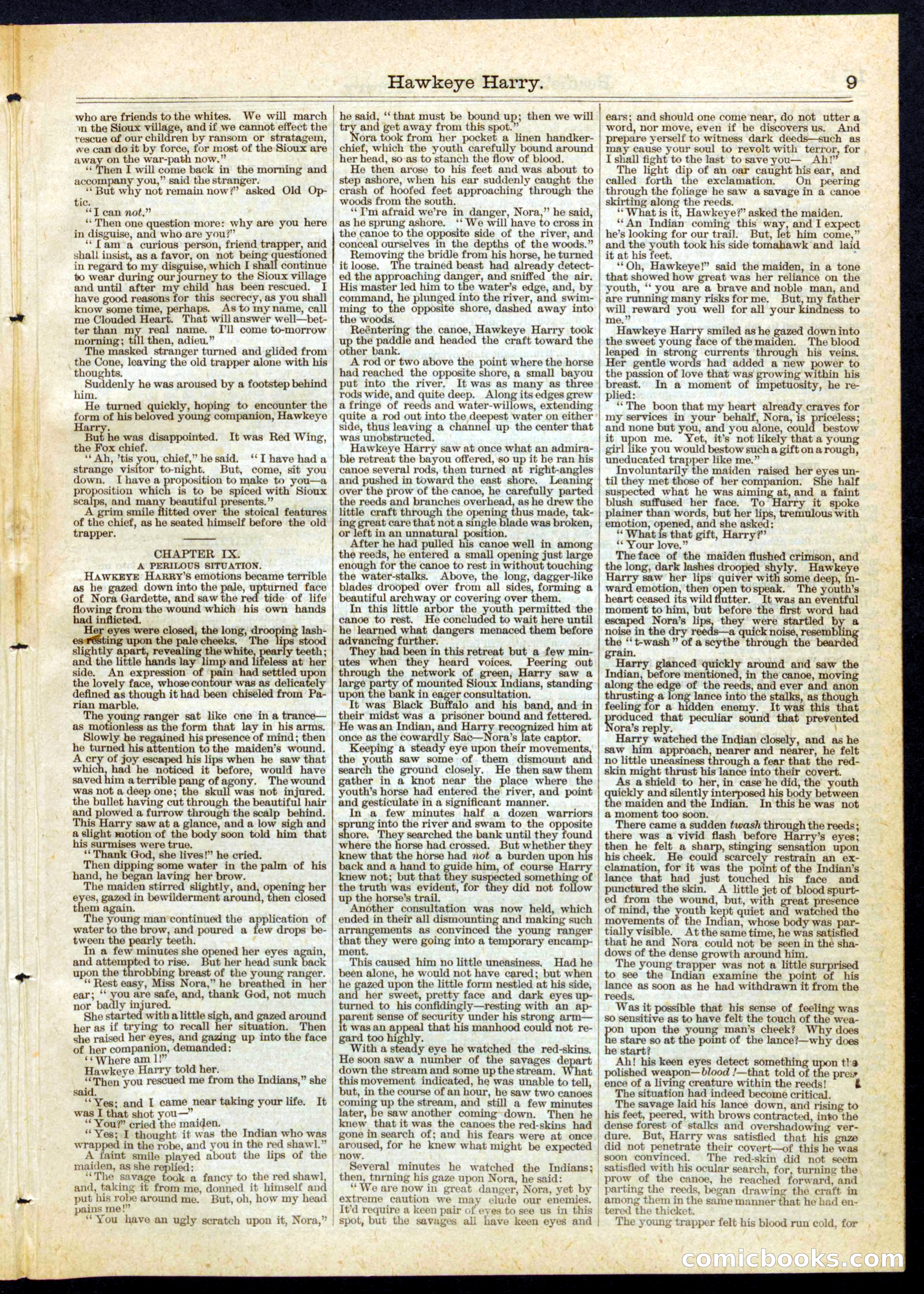 Beadle's Half Dime Library No. 74 — page 9 of 16