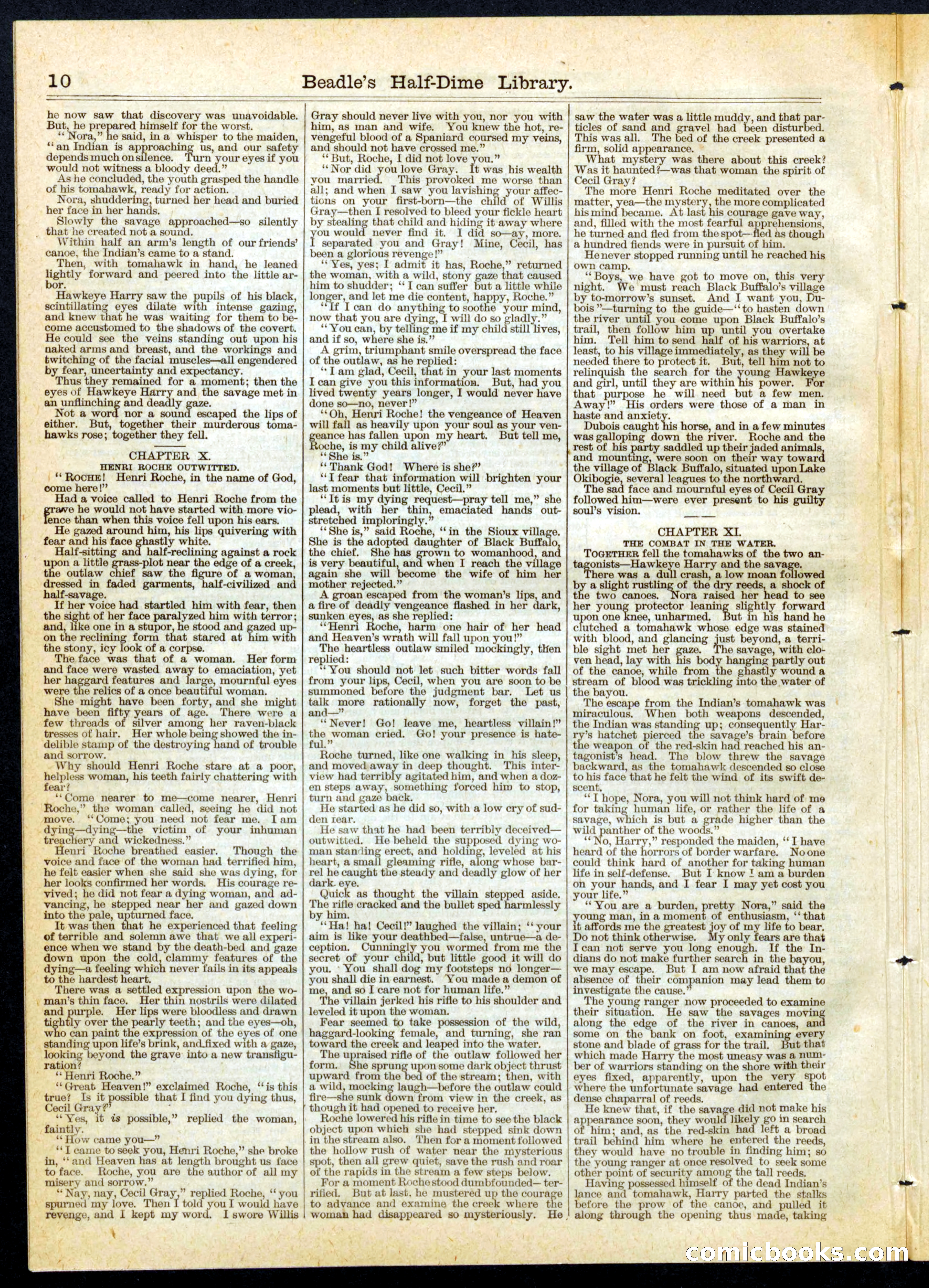 Beadle's Half Dime Library No. 74 — page 10 of 16