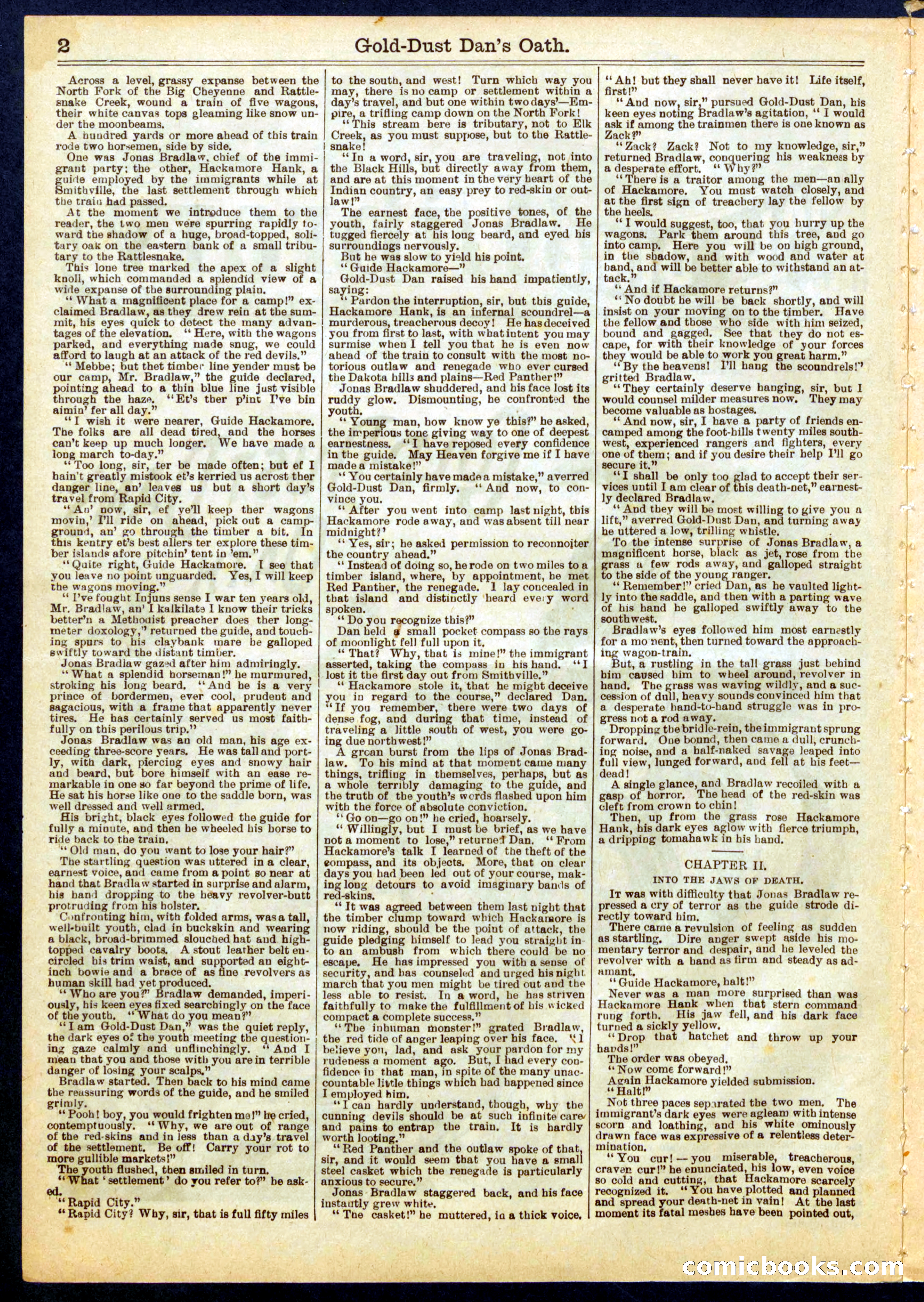 Beadle's Half Dime Library No. 755 — page 2 of 16