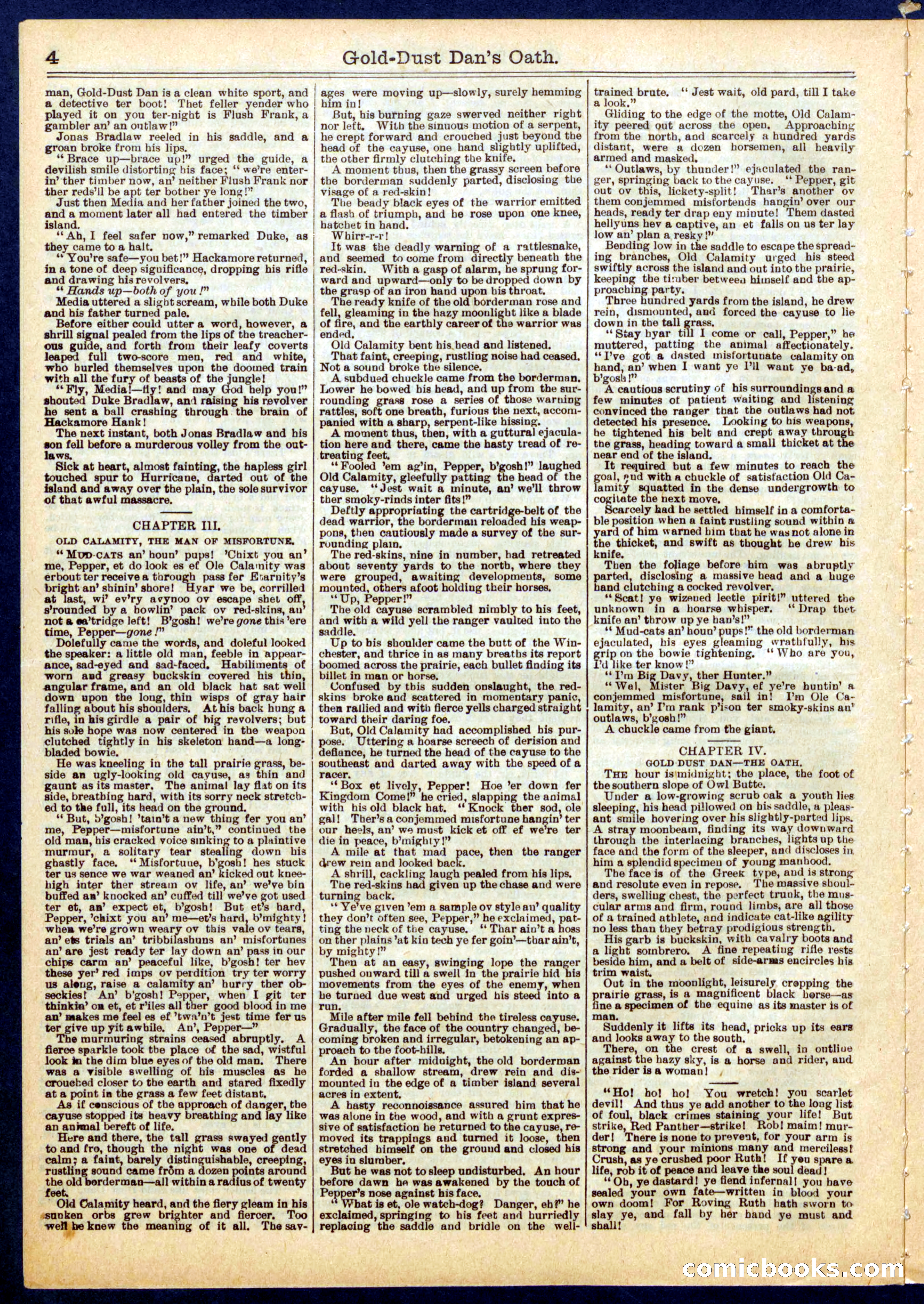 Beadle's Half Dime Library No. 755 — page 4 of 16