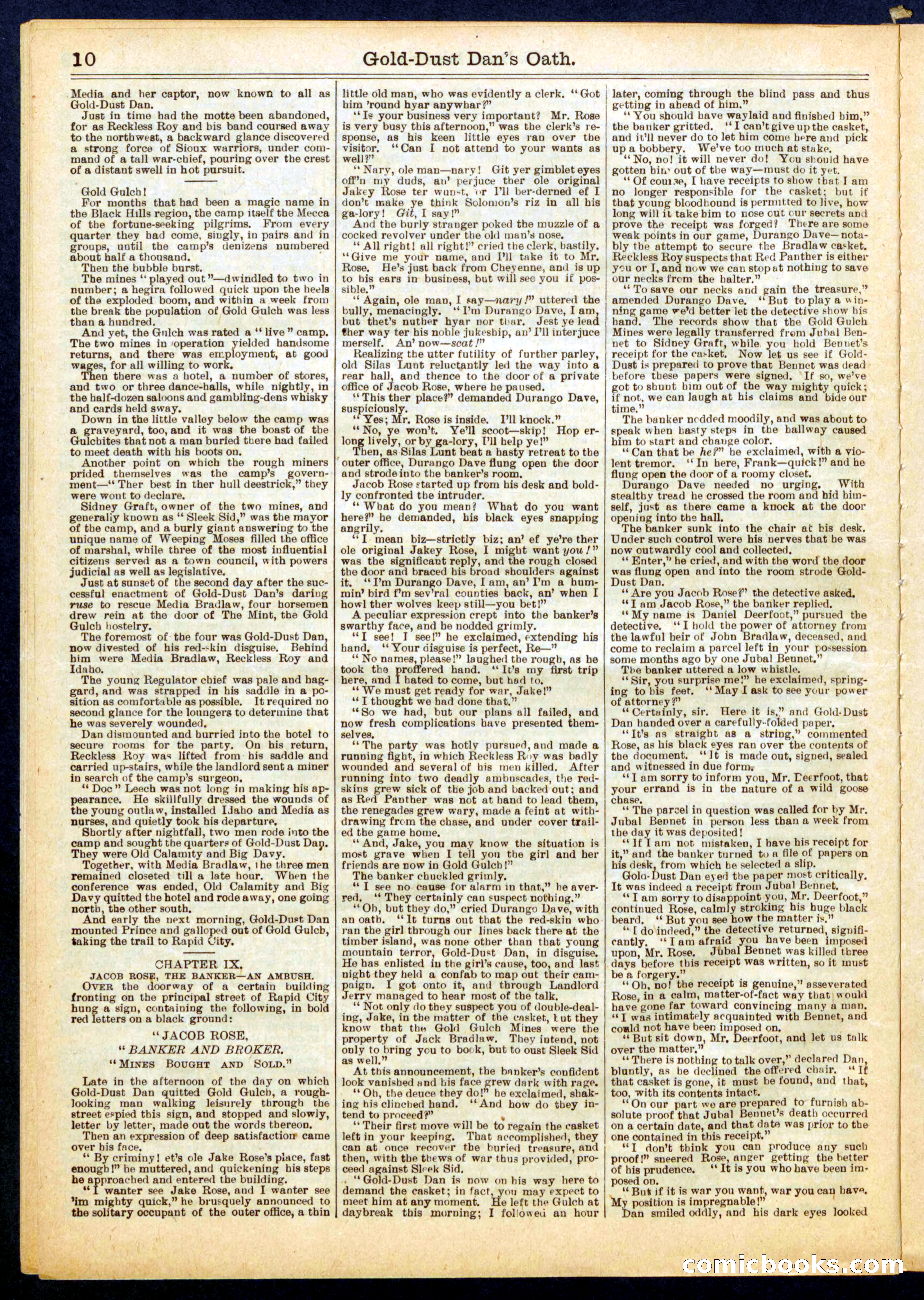 Beadle's Half Dime Library No. 755 — page 10 of 16