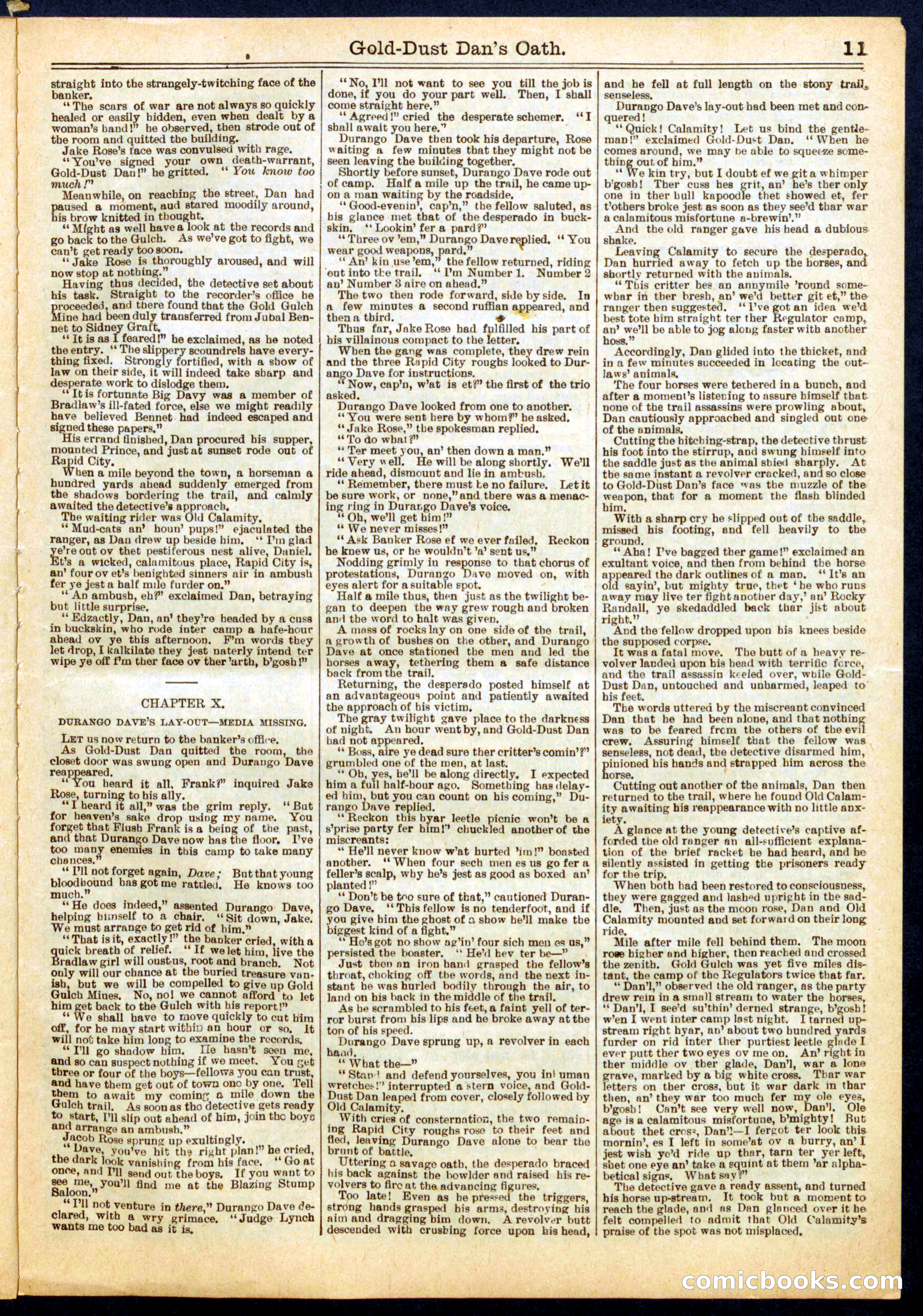Beadle's Half Dime Library No. 755 — page 11 of 16