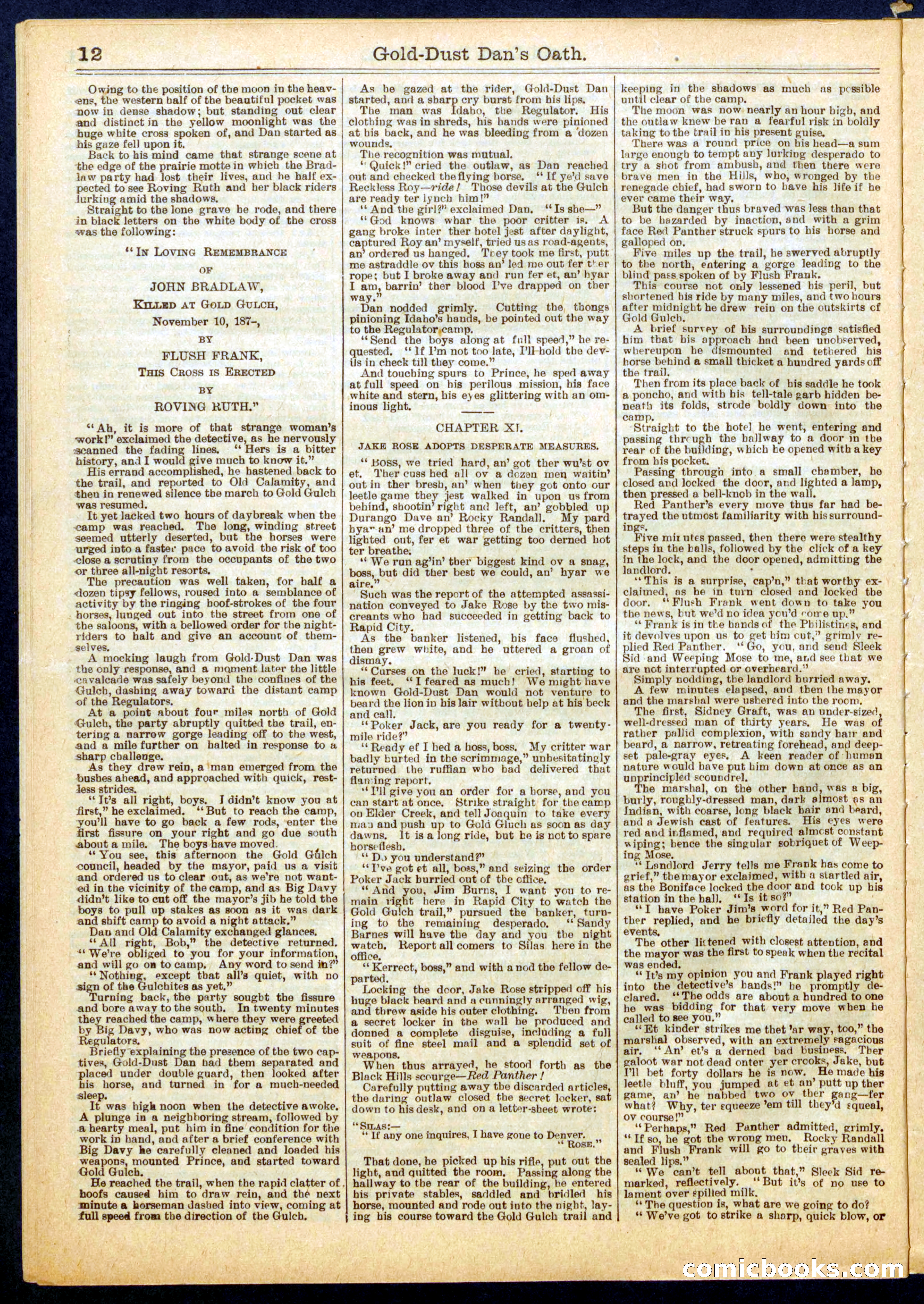 Beadle's Half Dime Library No. 755 — page 12 of 16