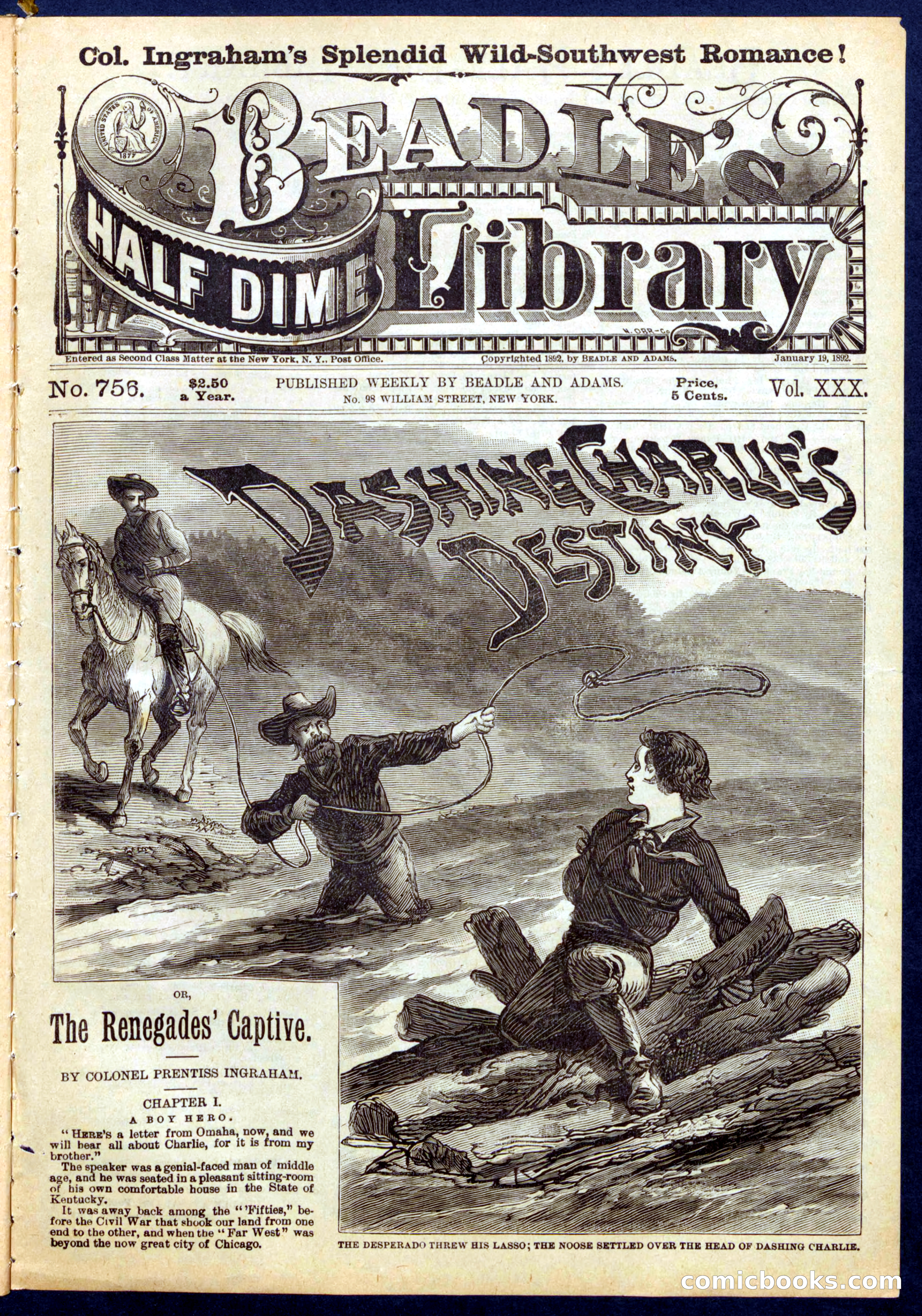 Beadle's Half Dime Library No. 755 — page 15 of 16