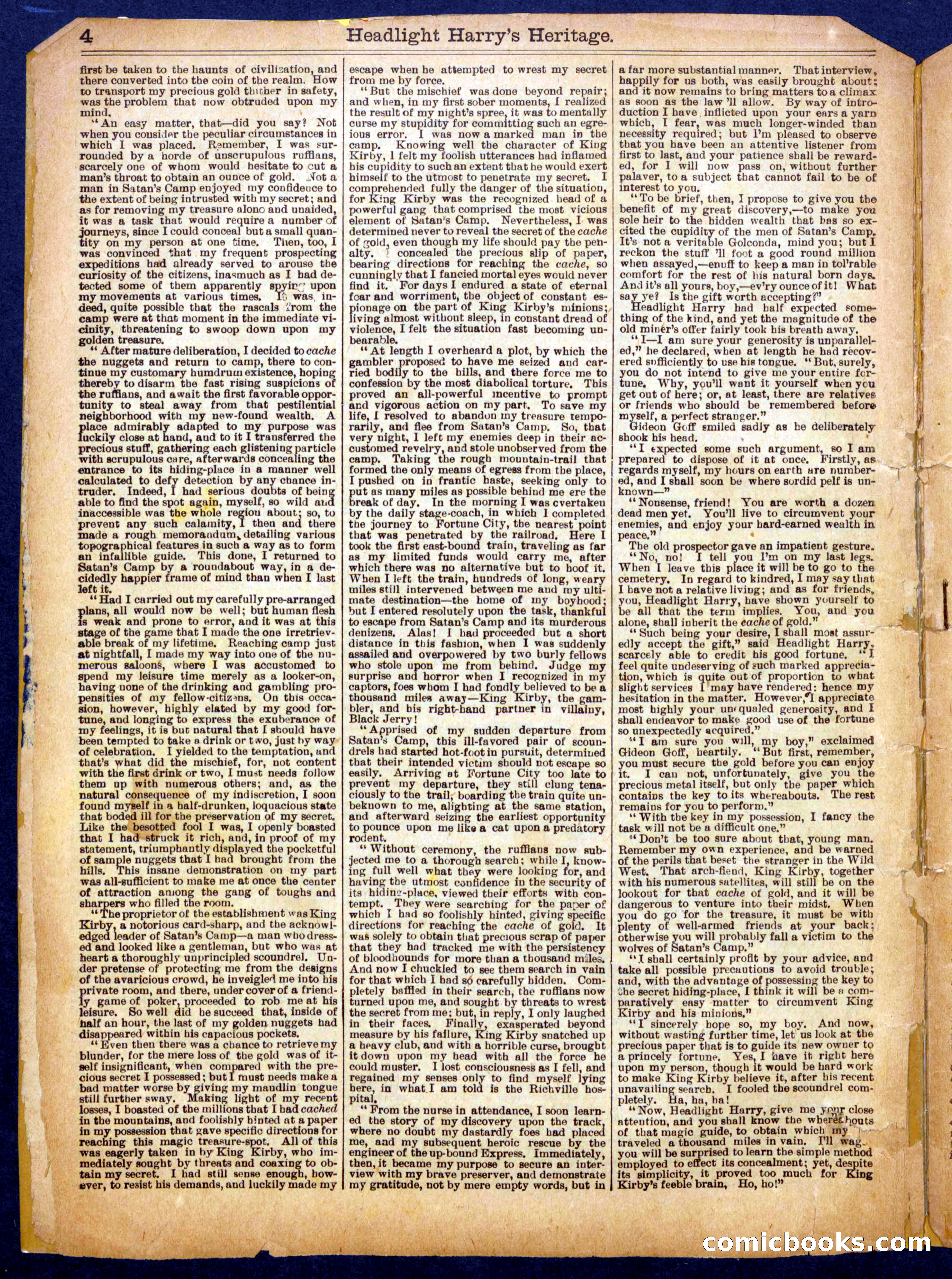 Beadle's Half Dime Library No. 759 — page 4 of 16
