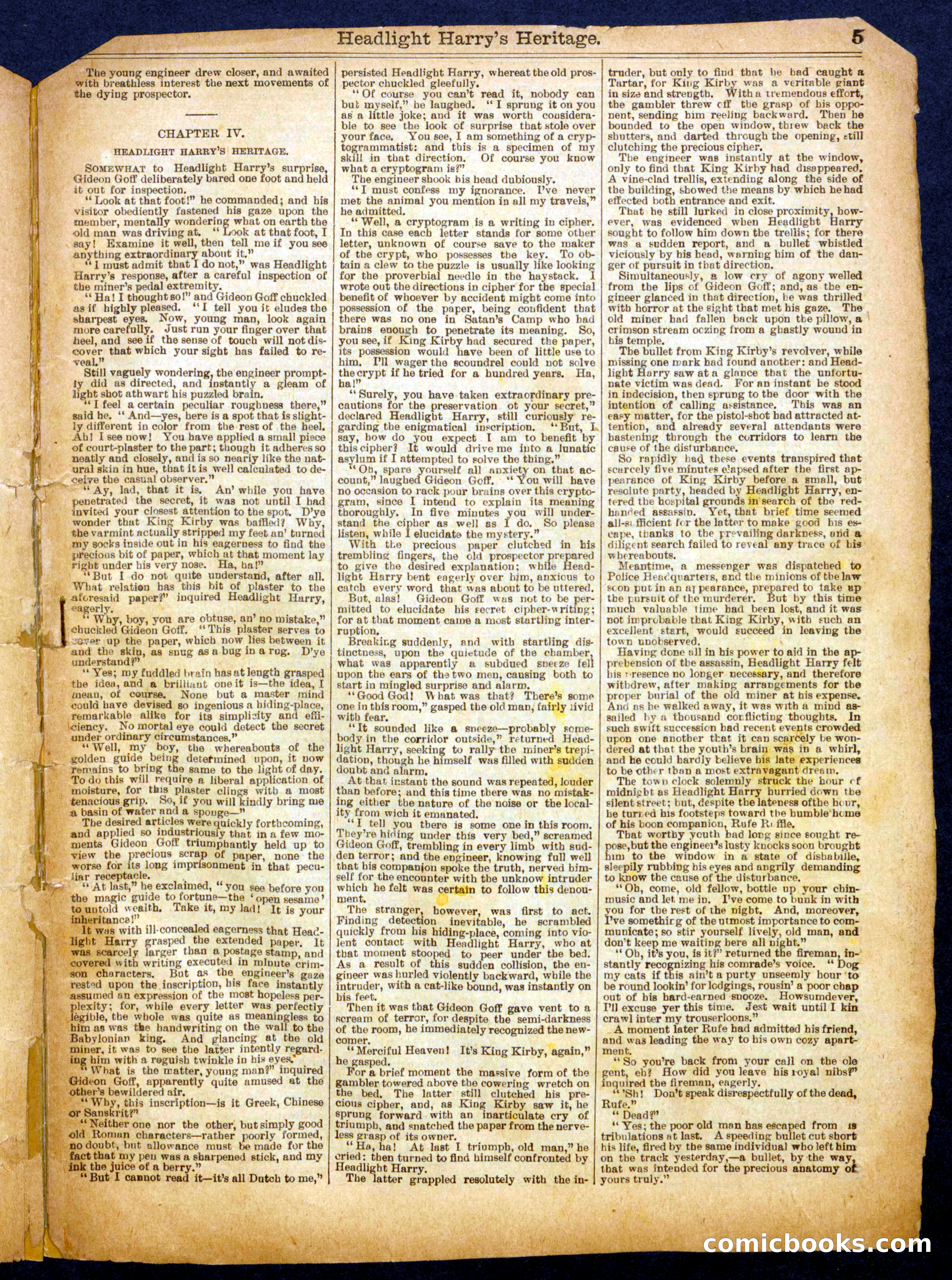 Beadle's Half Dime Library No. 759 — page 5 of 16