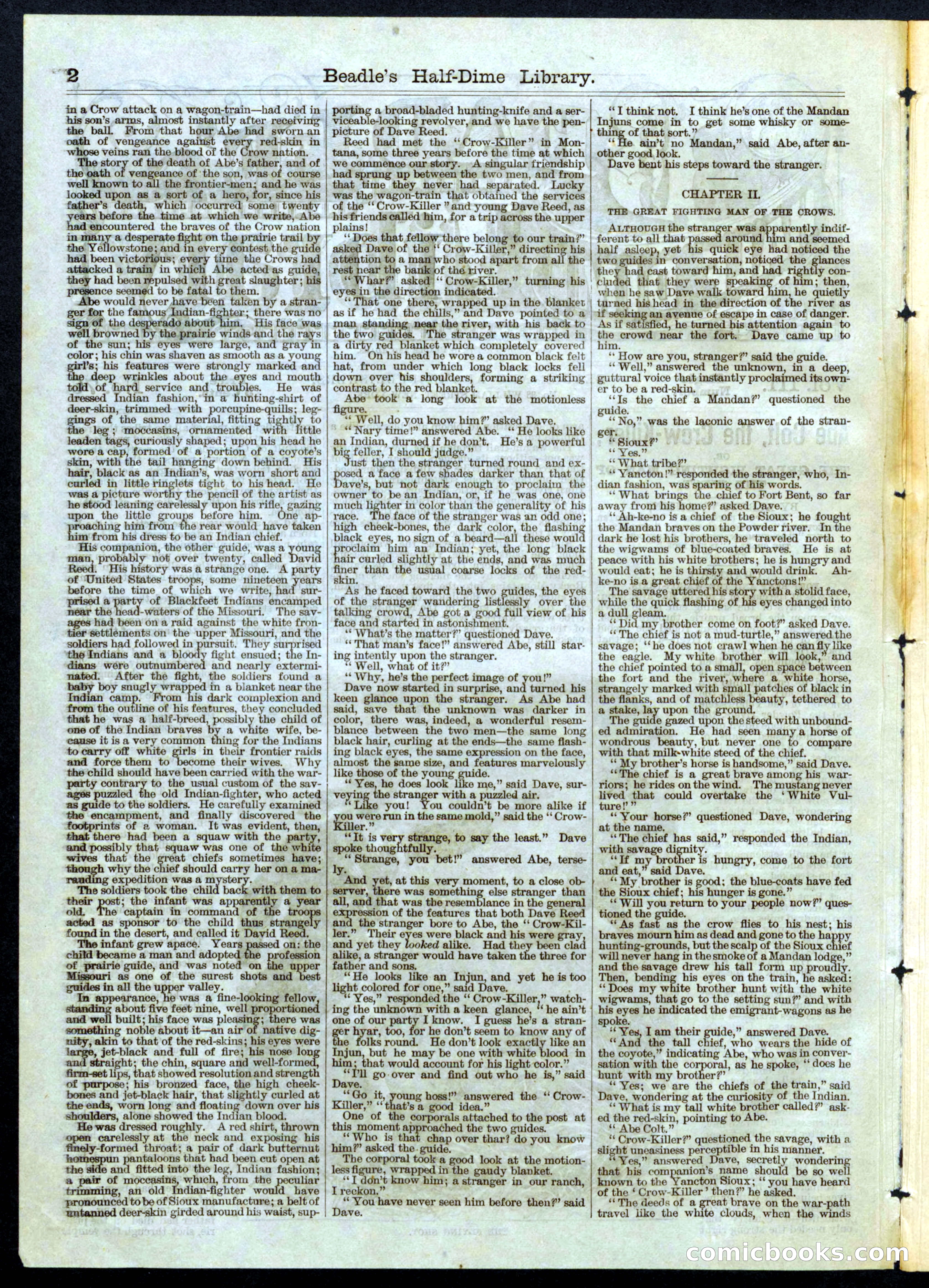 Beadle's Half Dime Library, No. 76 — page 2 of 16