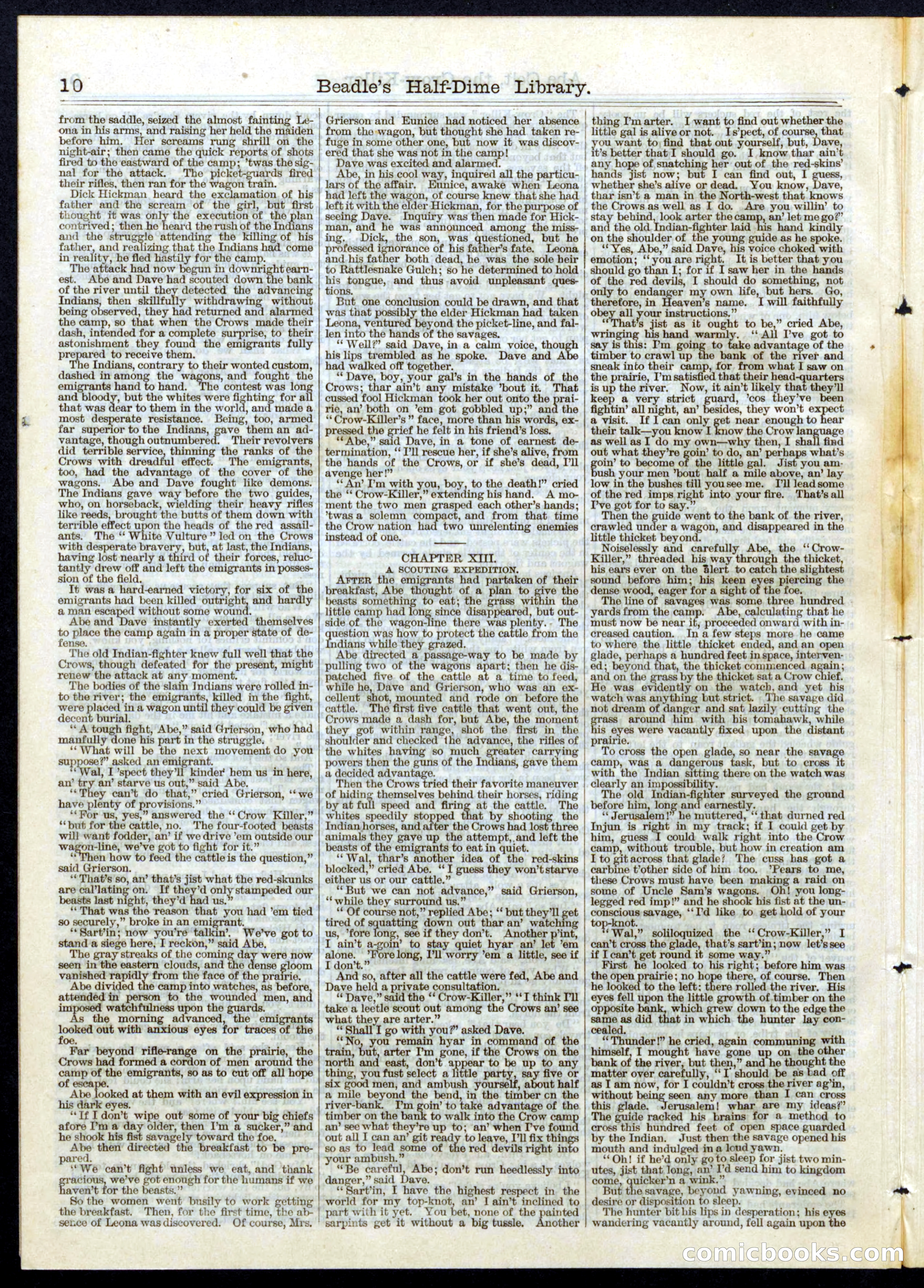Beadle's Half Dime Library, No. 76 — page 10 of 16