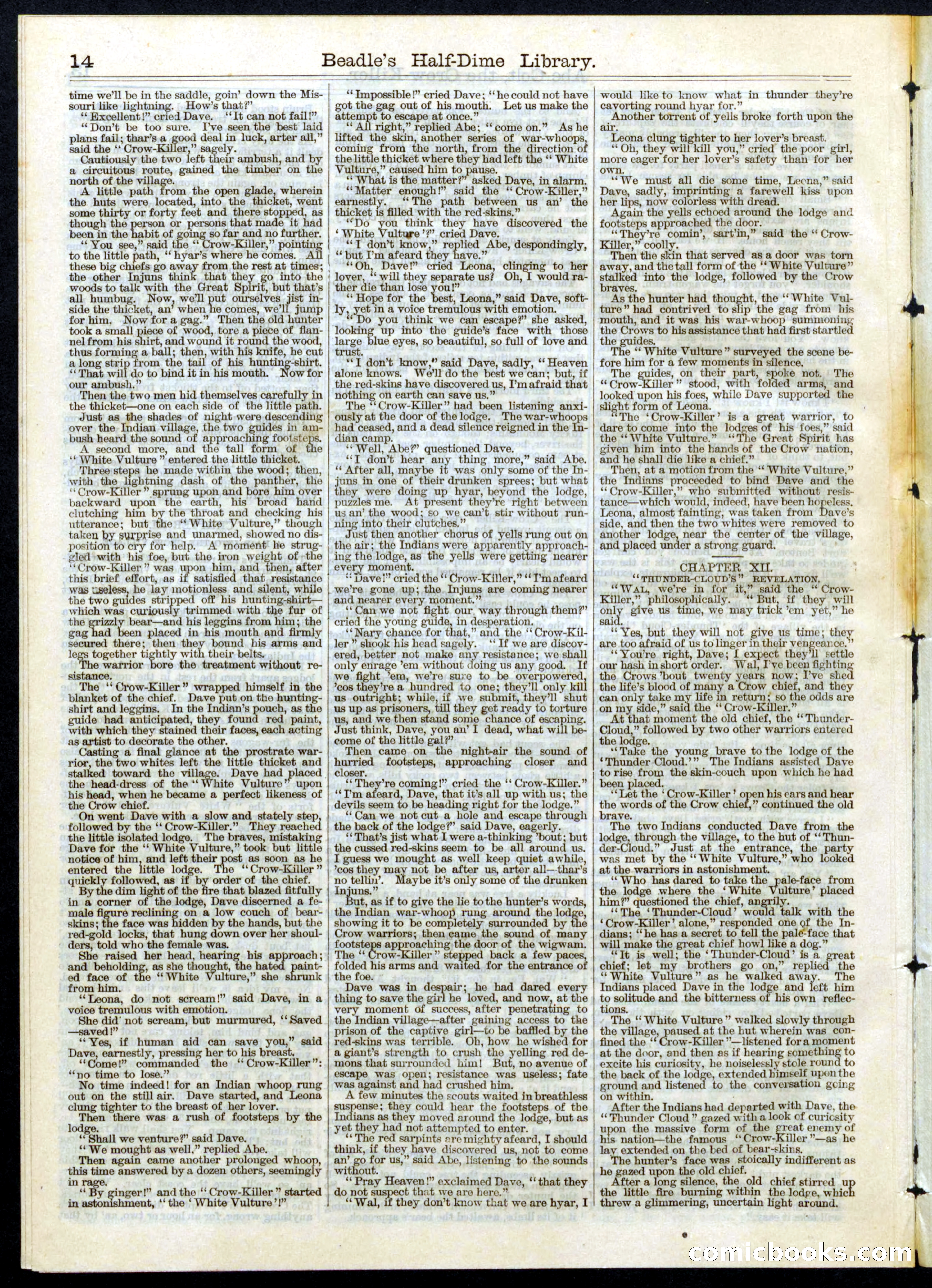 Beadle's Half Dime Library, No. 76 — page 14 of 16