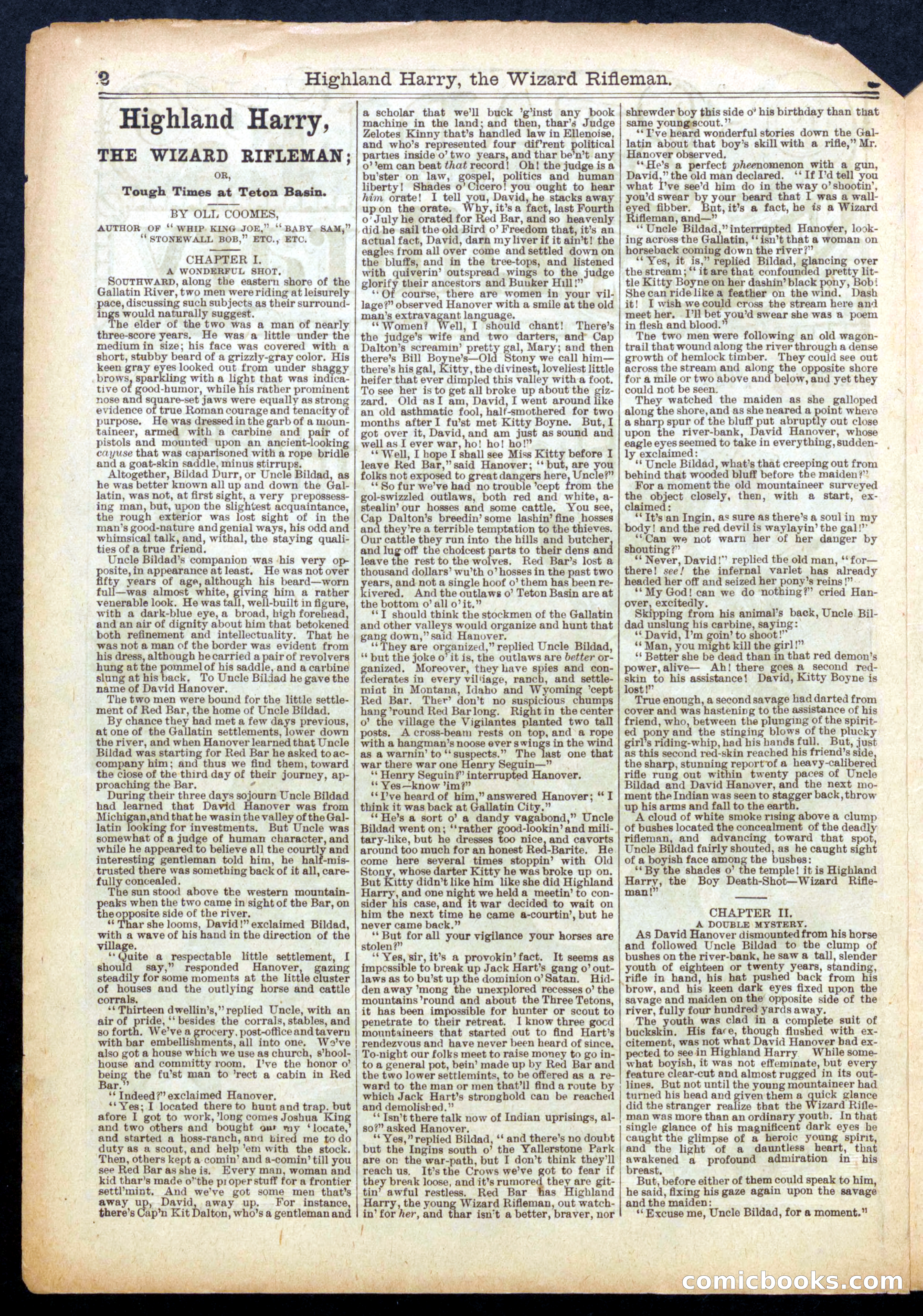 Beadle's Half Dime Library No. 778 — page 2 of 16