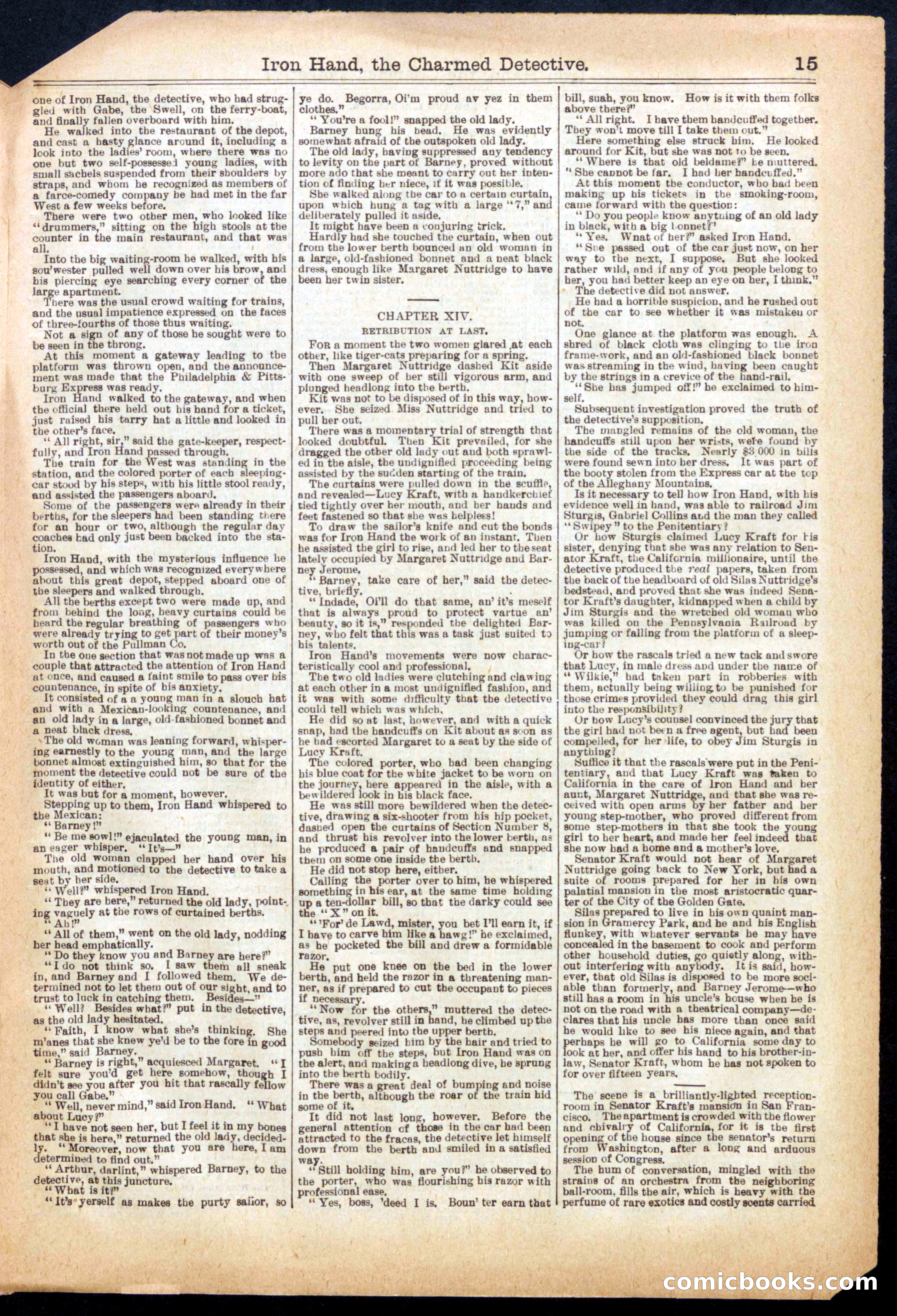 Beadle's Half Dime Library No. 779 — page 15 of 16