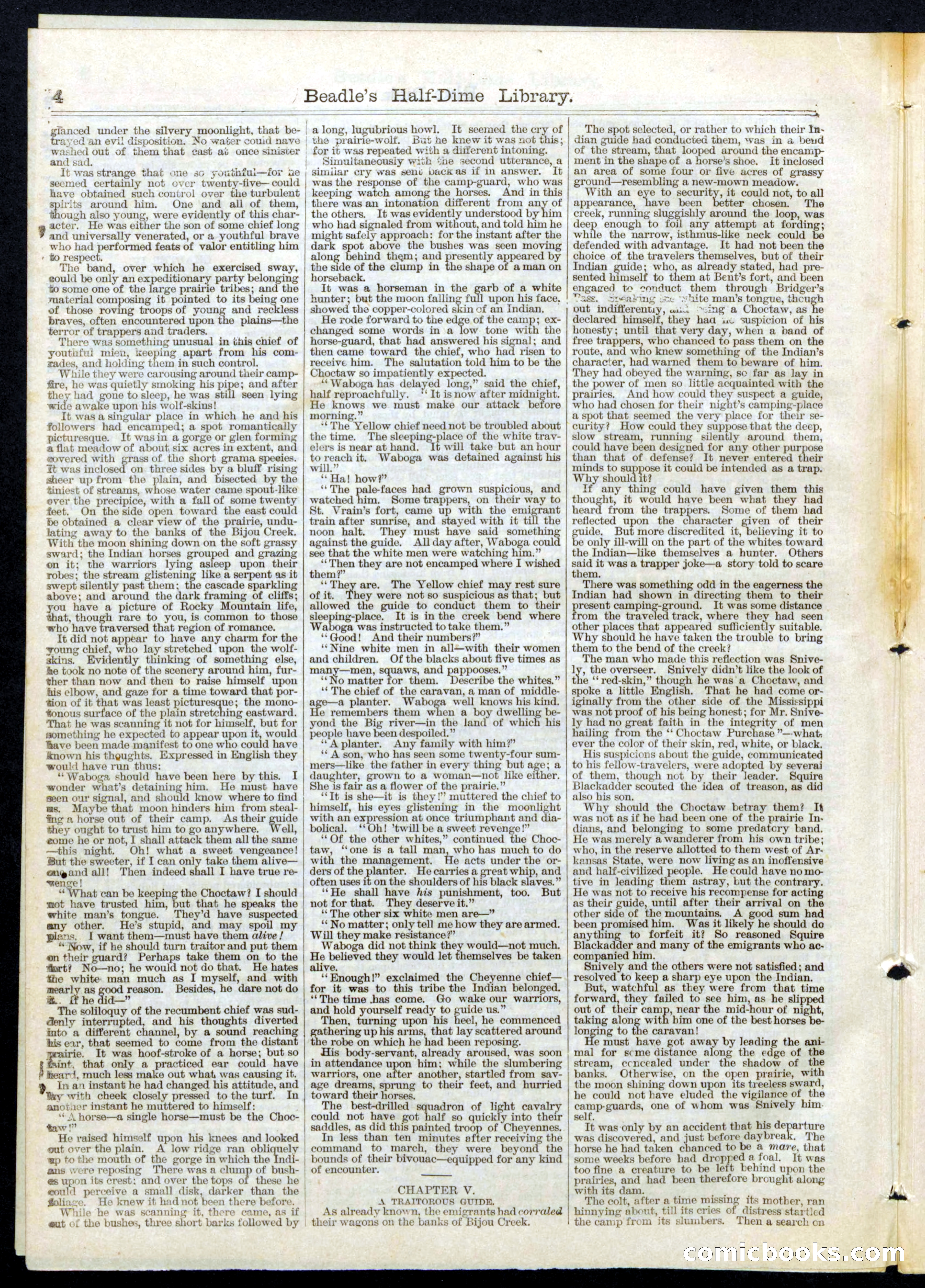 Beadle's Half Dime Library, Vol. III, No. 78 — page 4 of 16