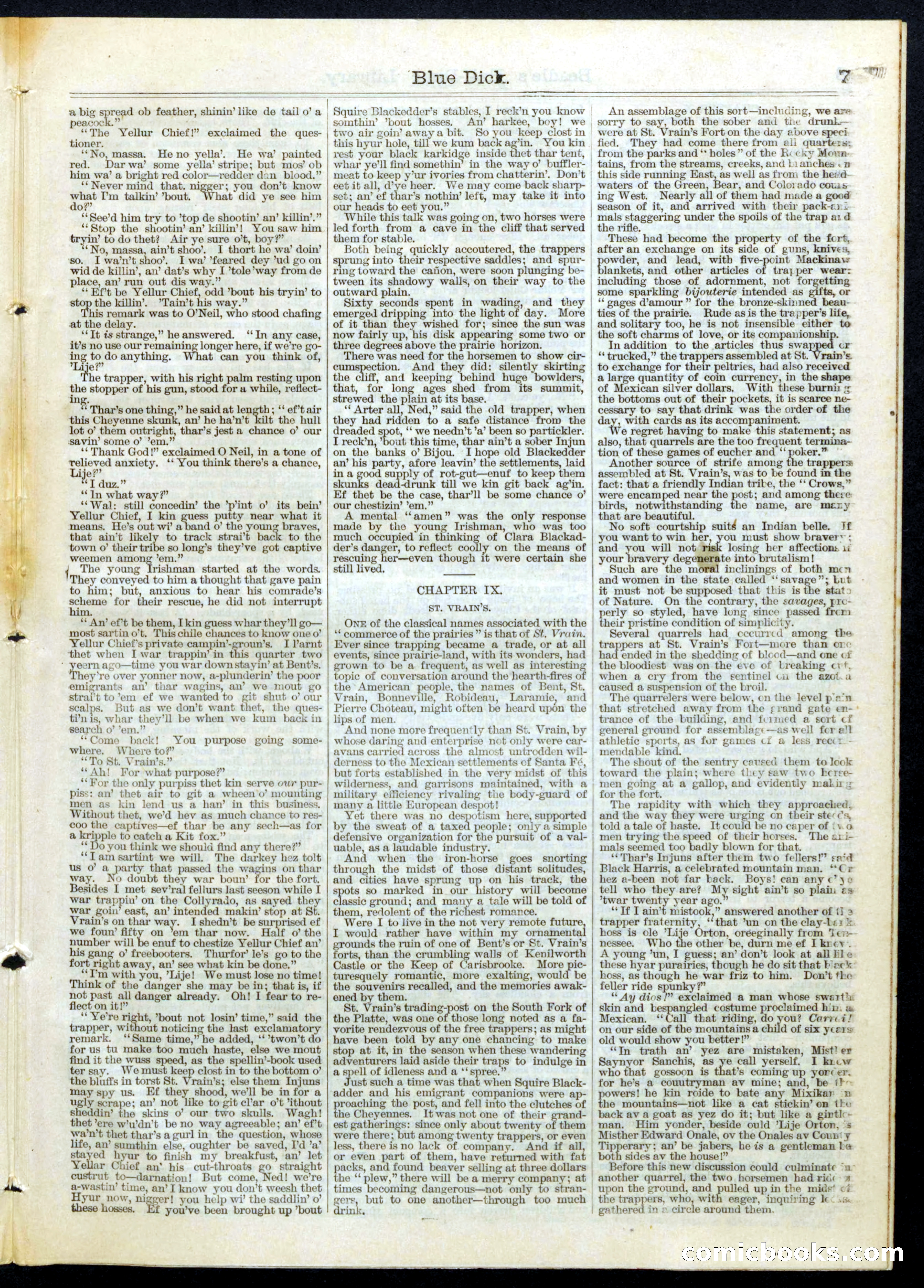 Beadle's Half Dime Library, Vol. III, No. 78 — page 7 of 16
