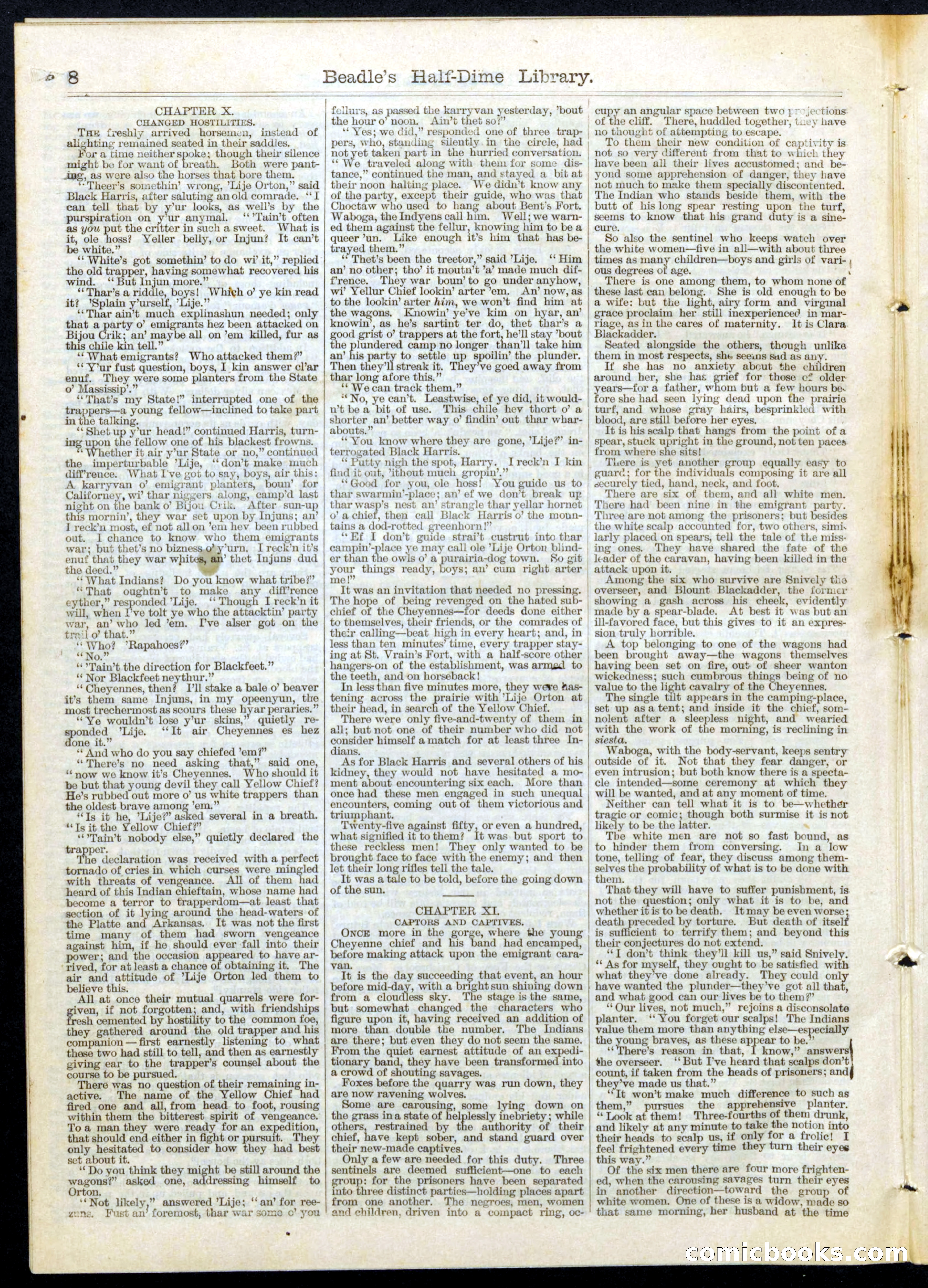 Beadle's Half Dime Library, Vol. III, No. 78 — page 8 of 16