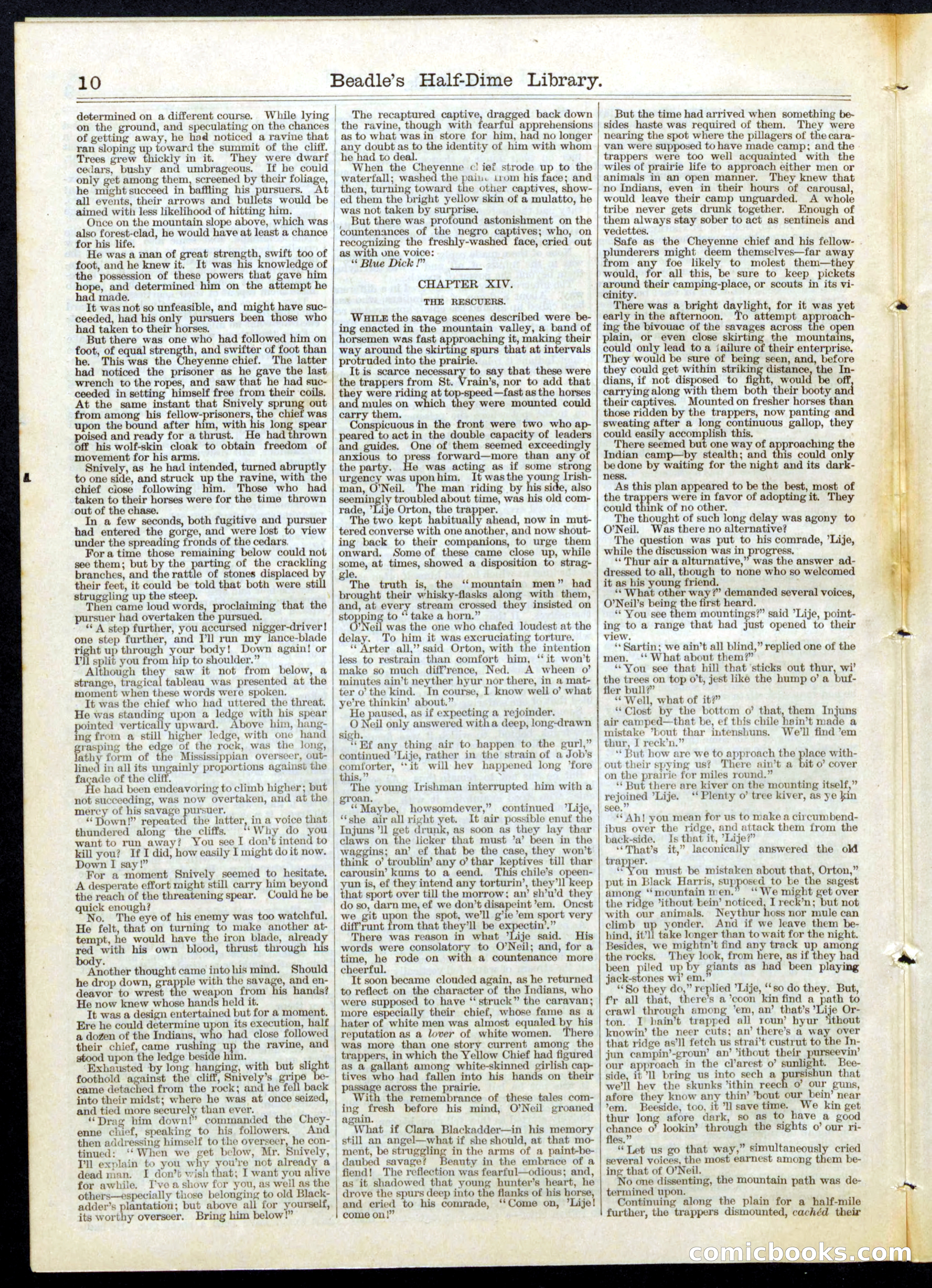 Beadle's Half Dime Library, Vol. III, No. 78 — page 10 of 16