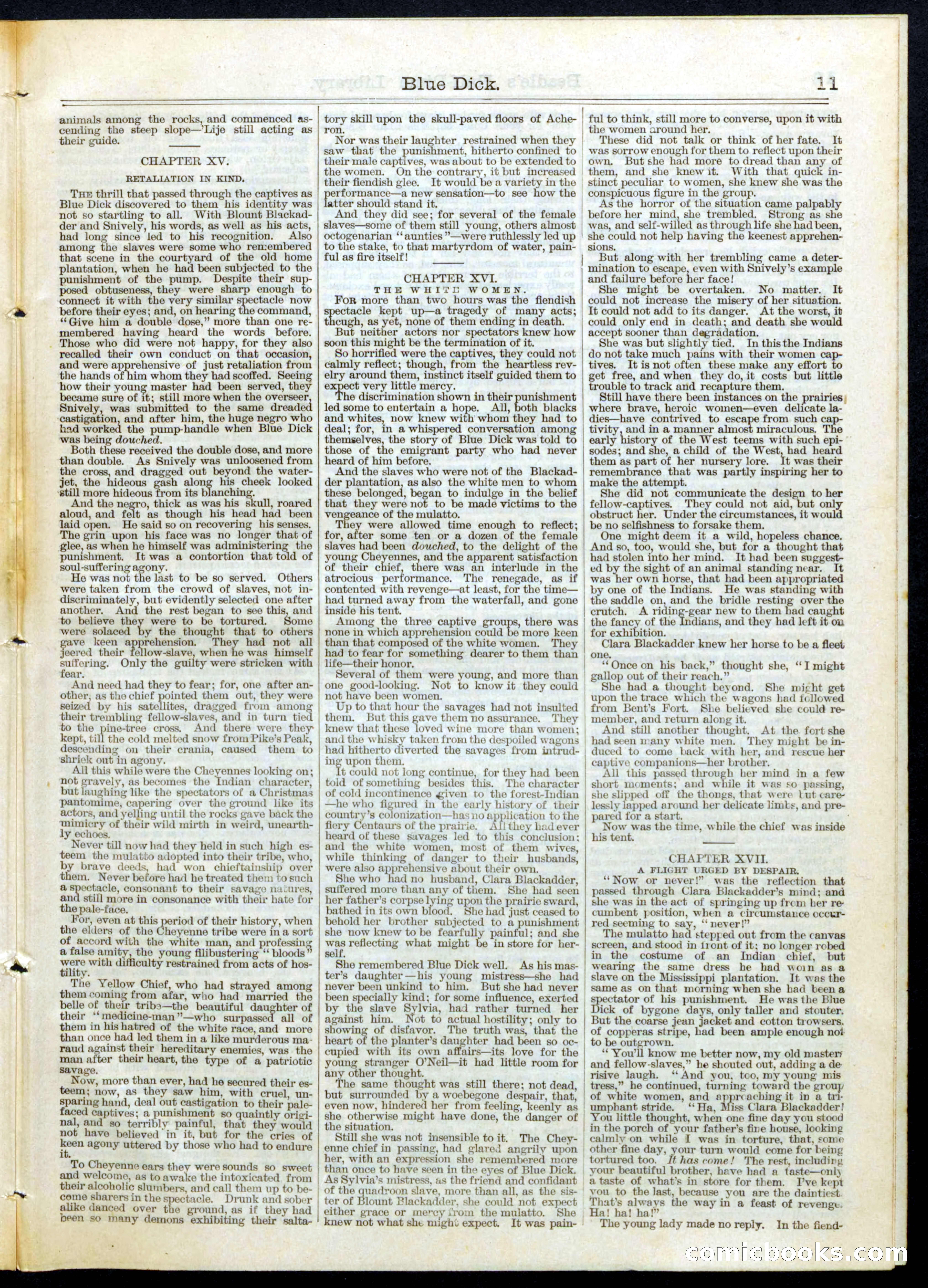 Beadle's Half Dime Library, Vol. III, No. 78 — page 11 of 16