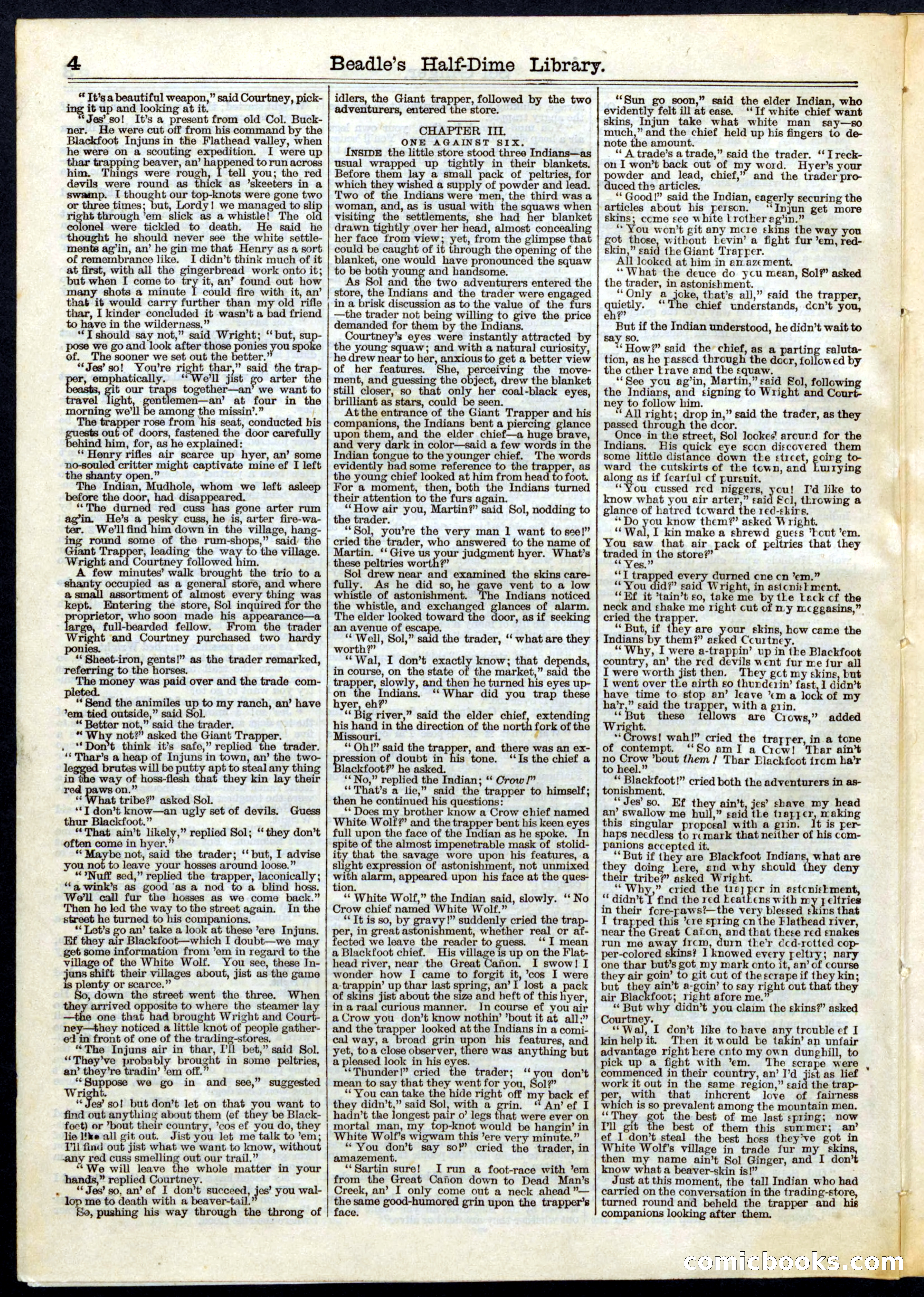 Beadle's Half Dime Library, No. 79 — page 4 of 16