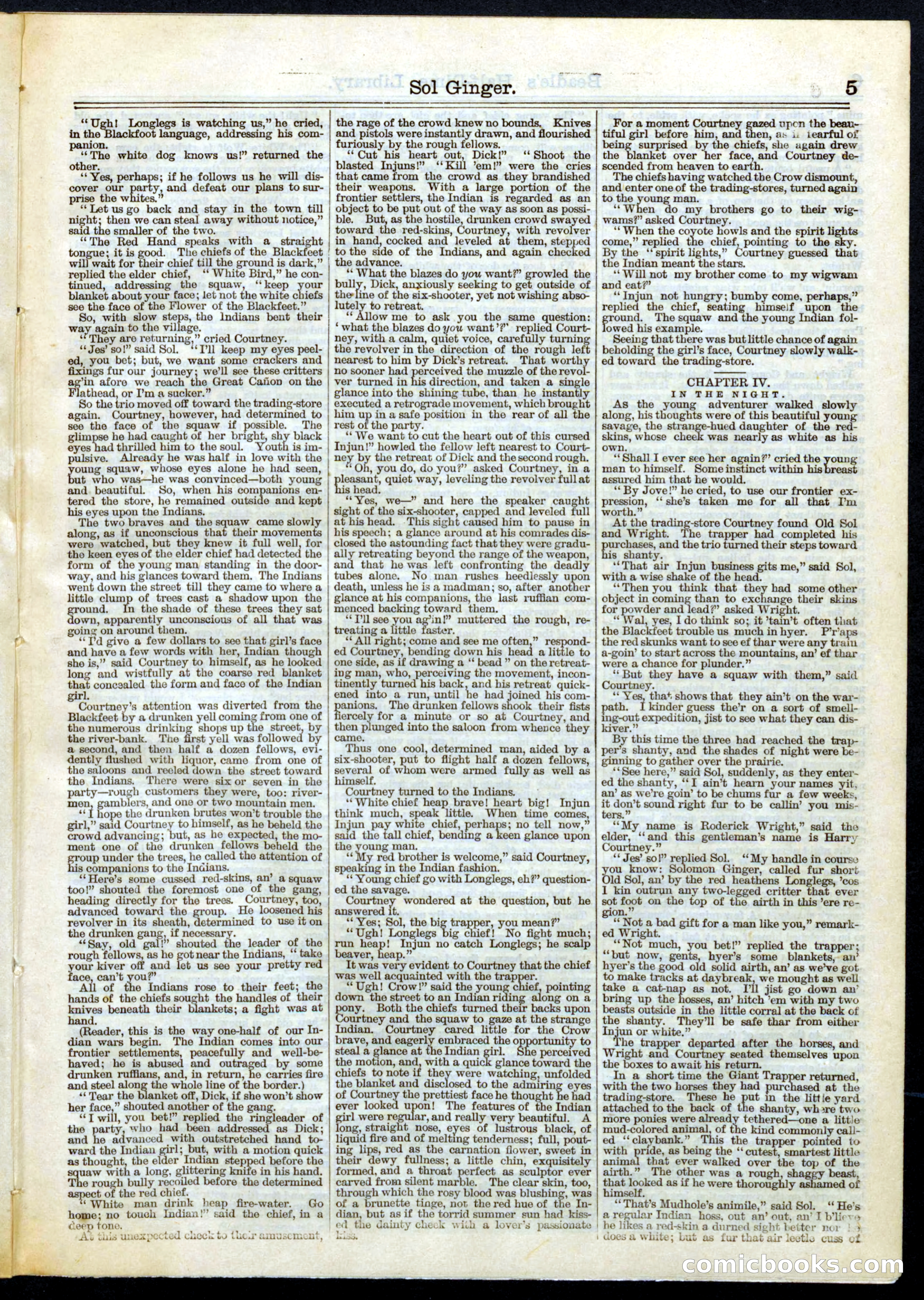 Beadle's Half Dime Library, No. 79 — page 5 of 16