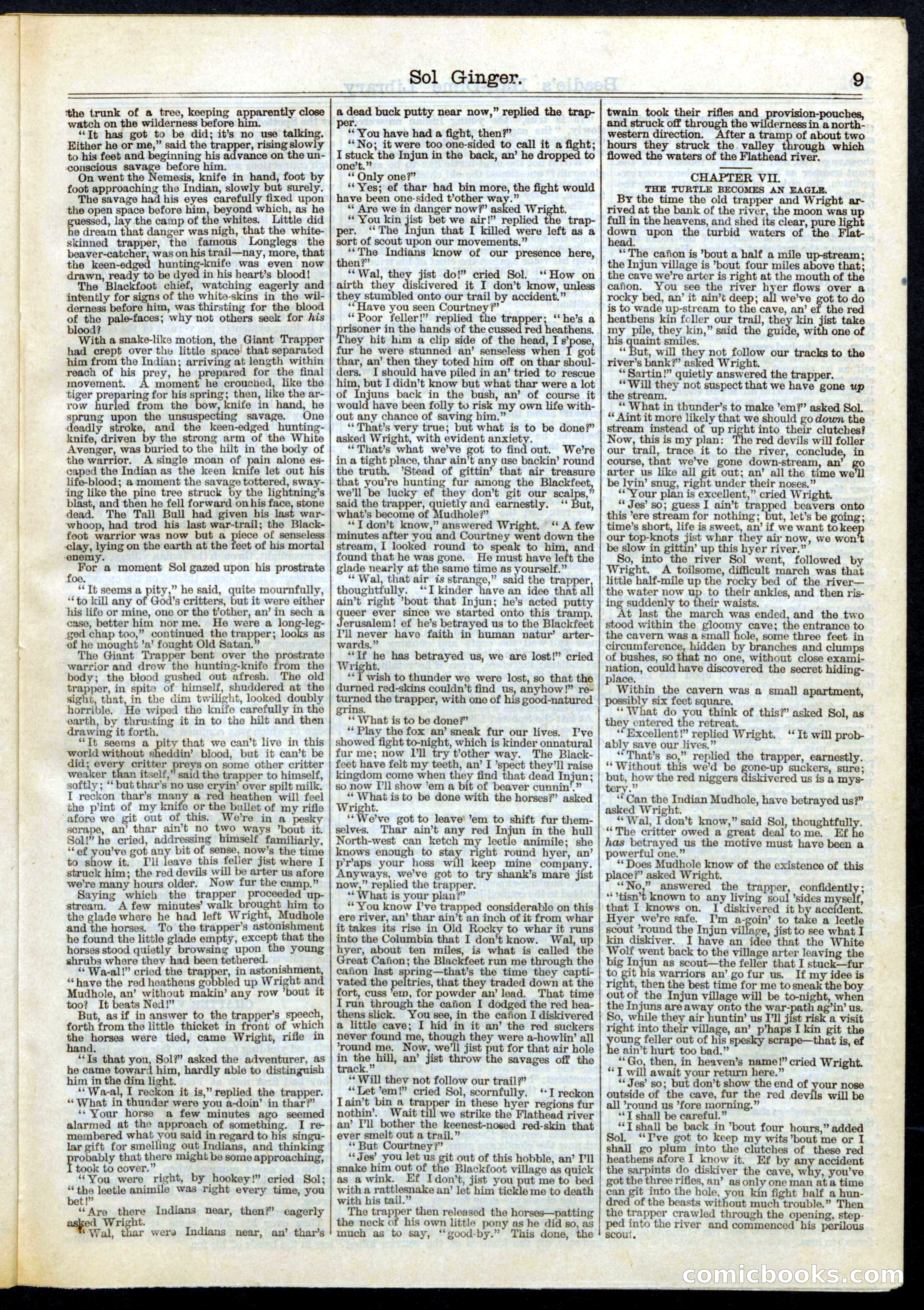 Beadle's Half Dime Library, No. 79 — page 9 of 16