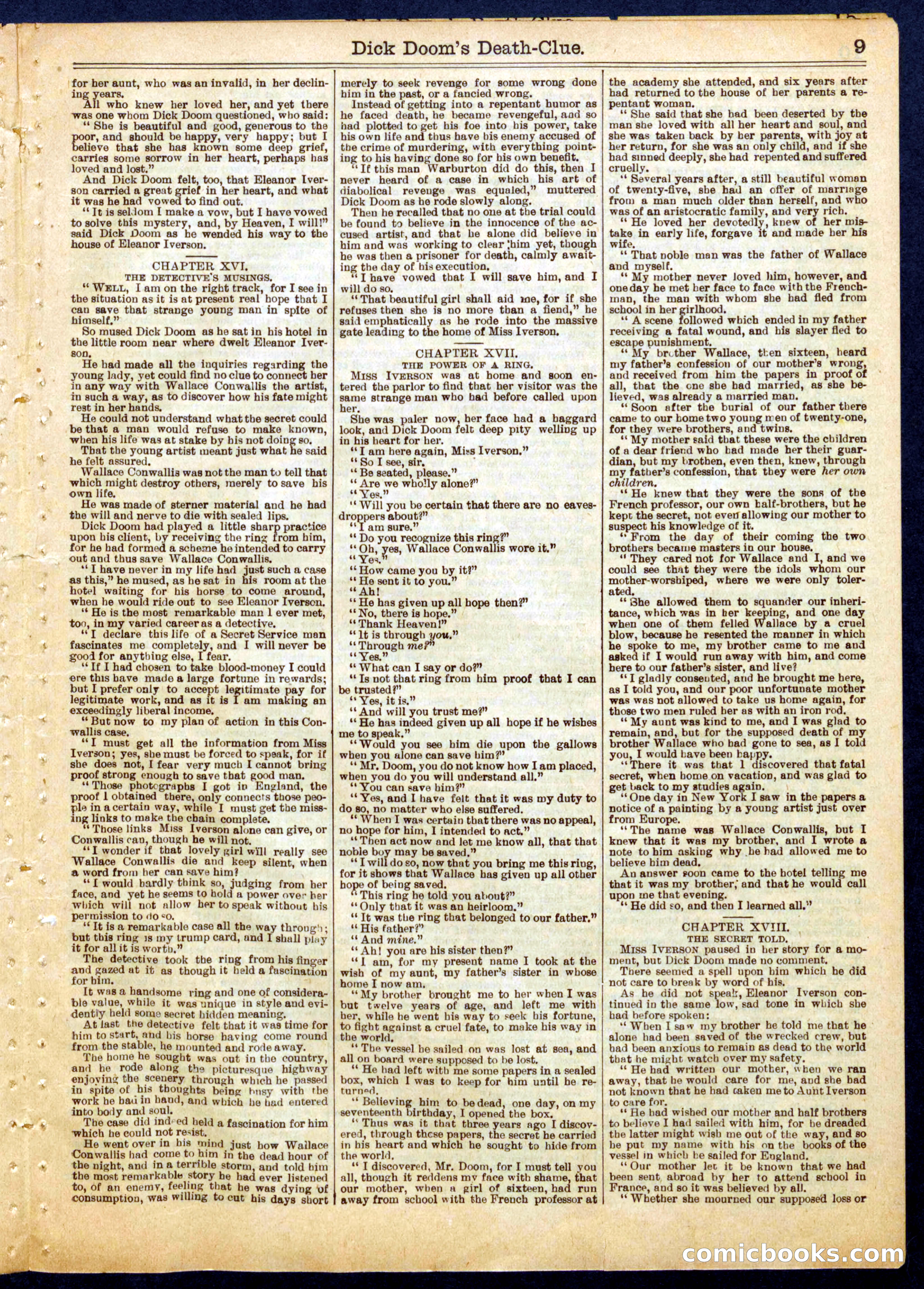 Beadle's Half Dime Library No. 808 — page 9 of 16