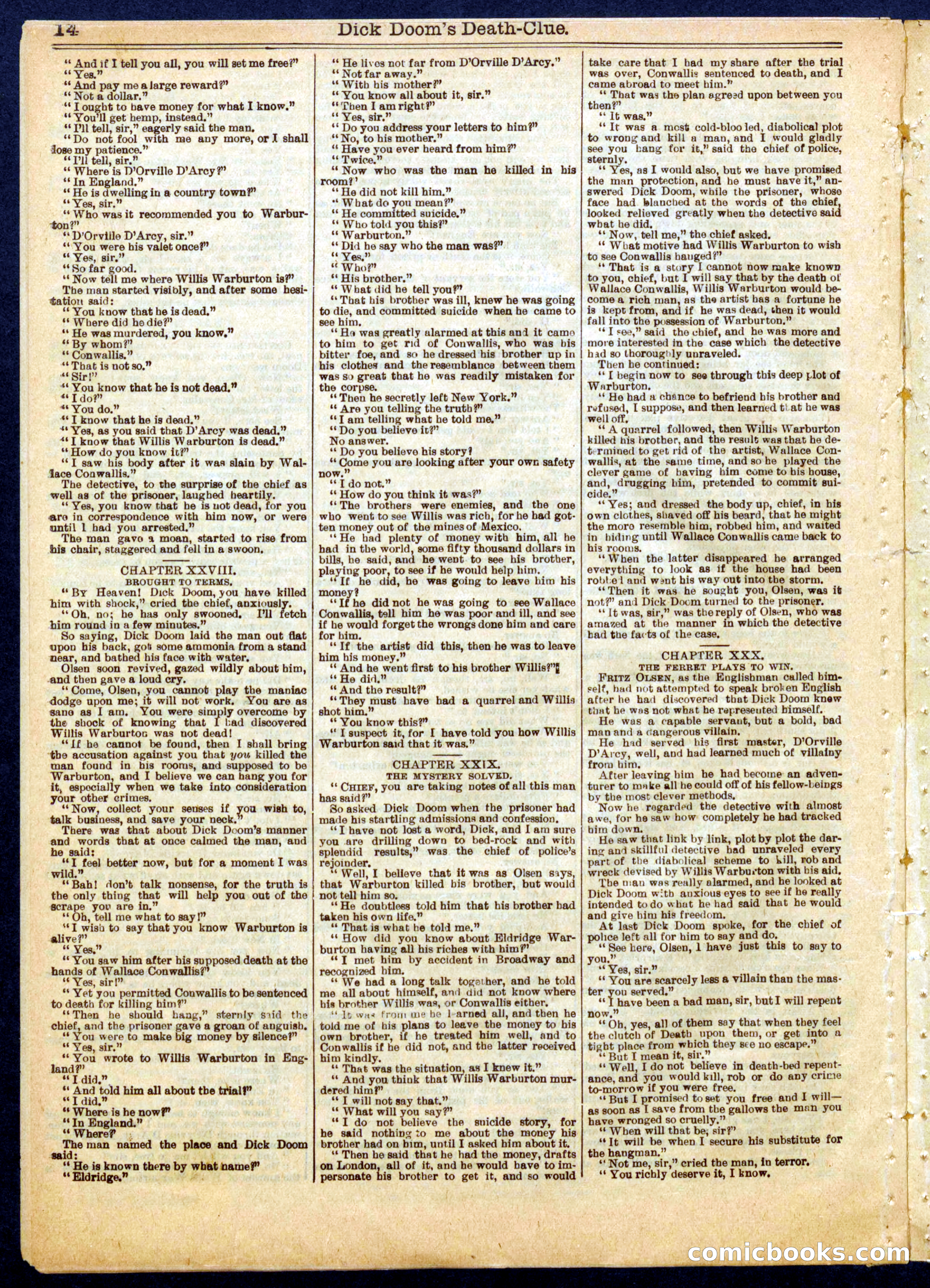 Beadle's Half Dime Library No. 808 — page 14 of 16