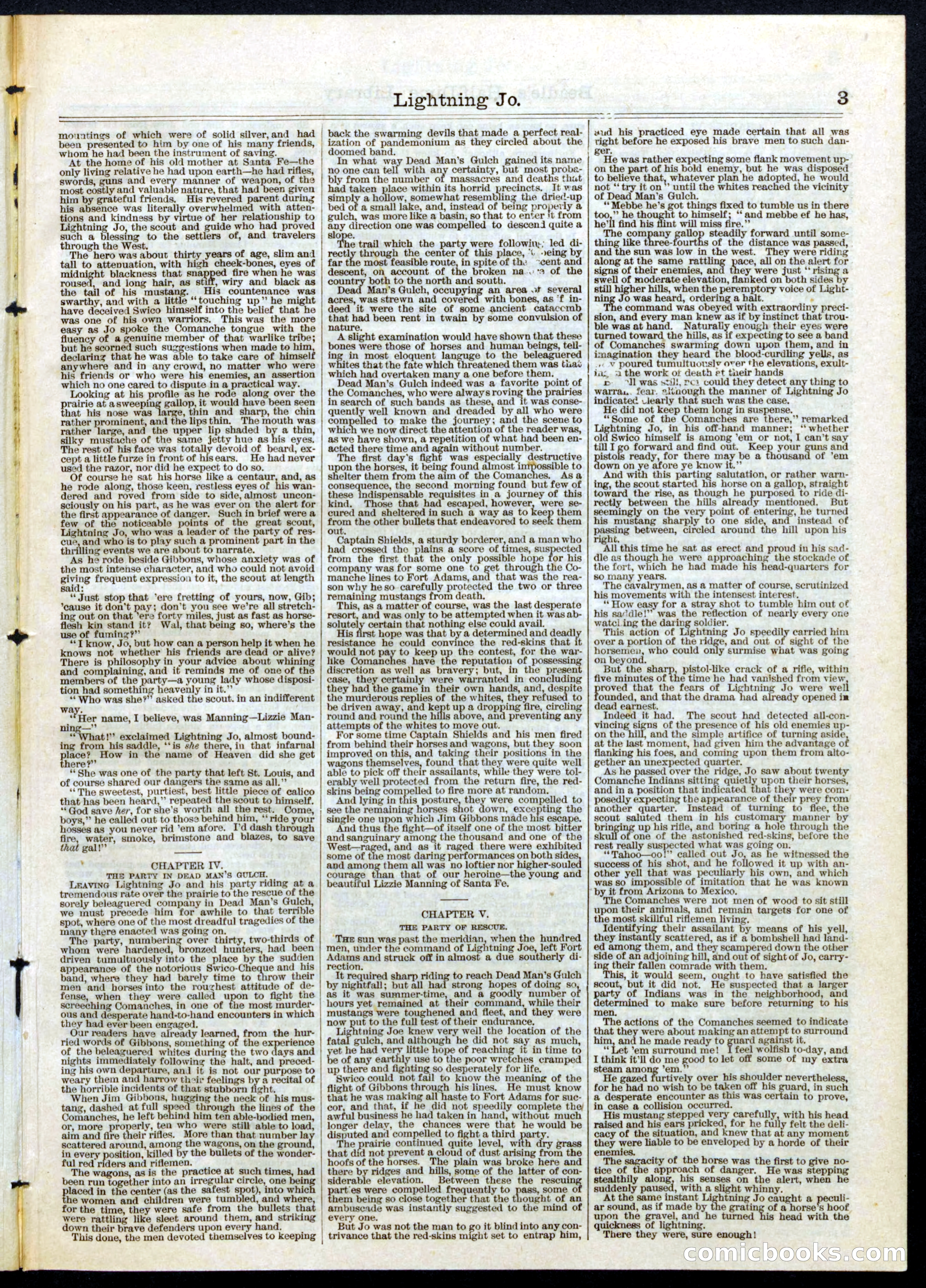 Beadle's Half Dime Library, No. 81 — page 3 of 16