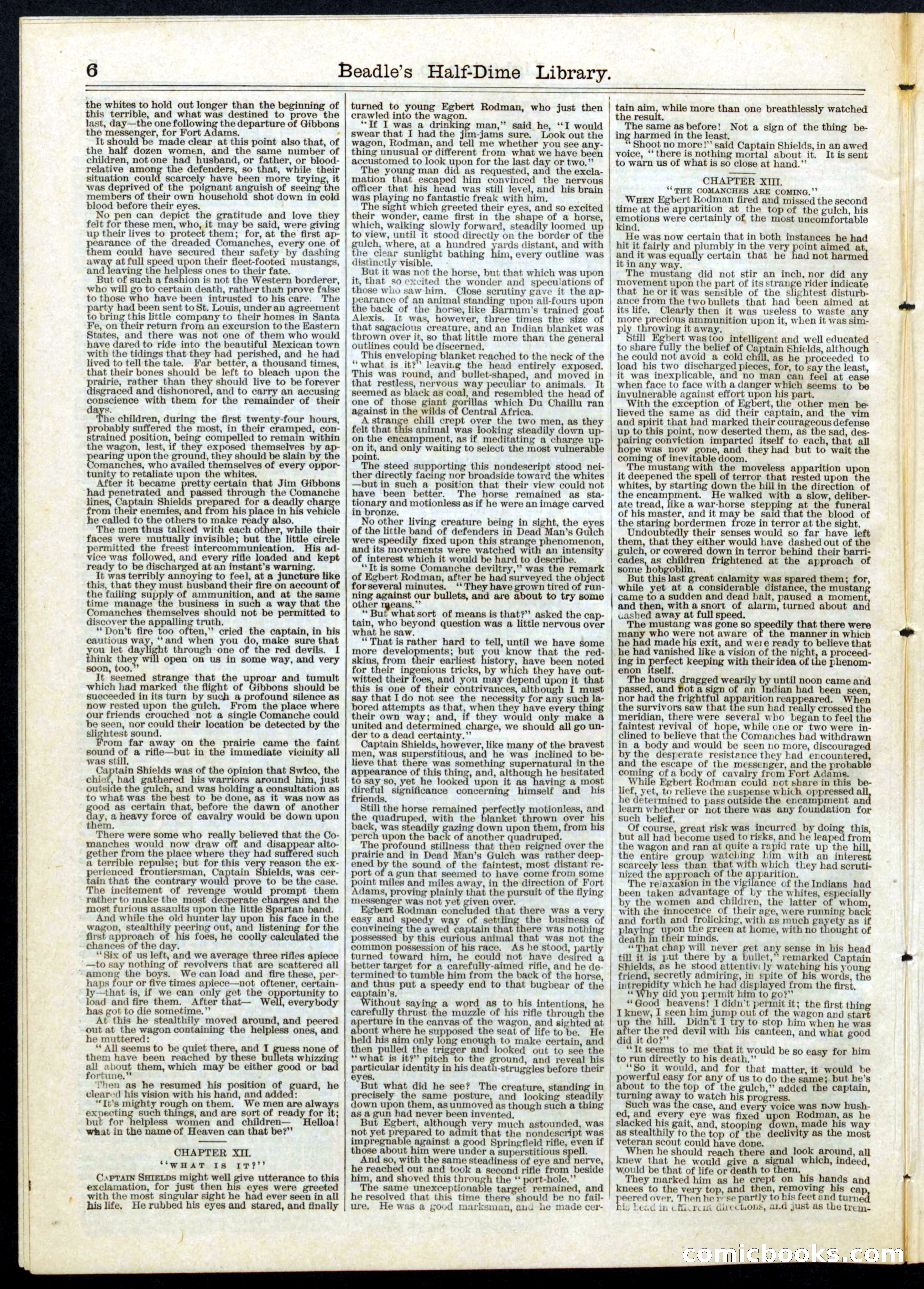 Beadle's Half Dime Library, No. 81 — page 6 of 16