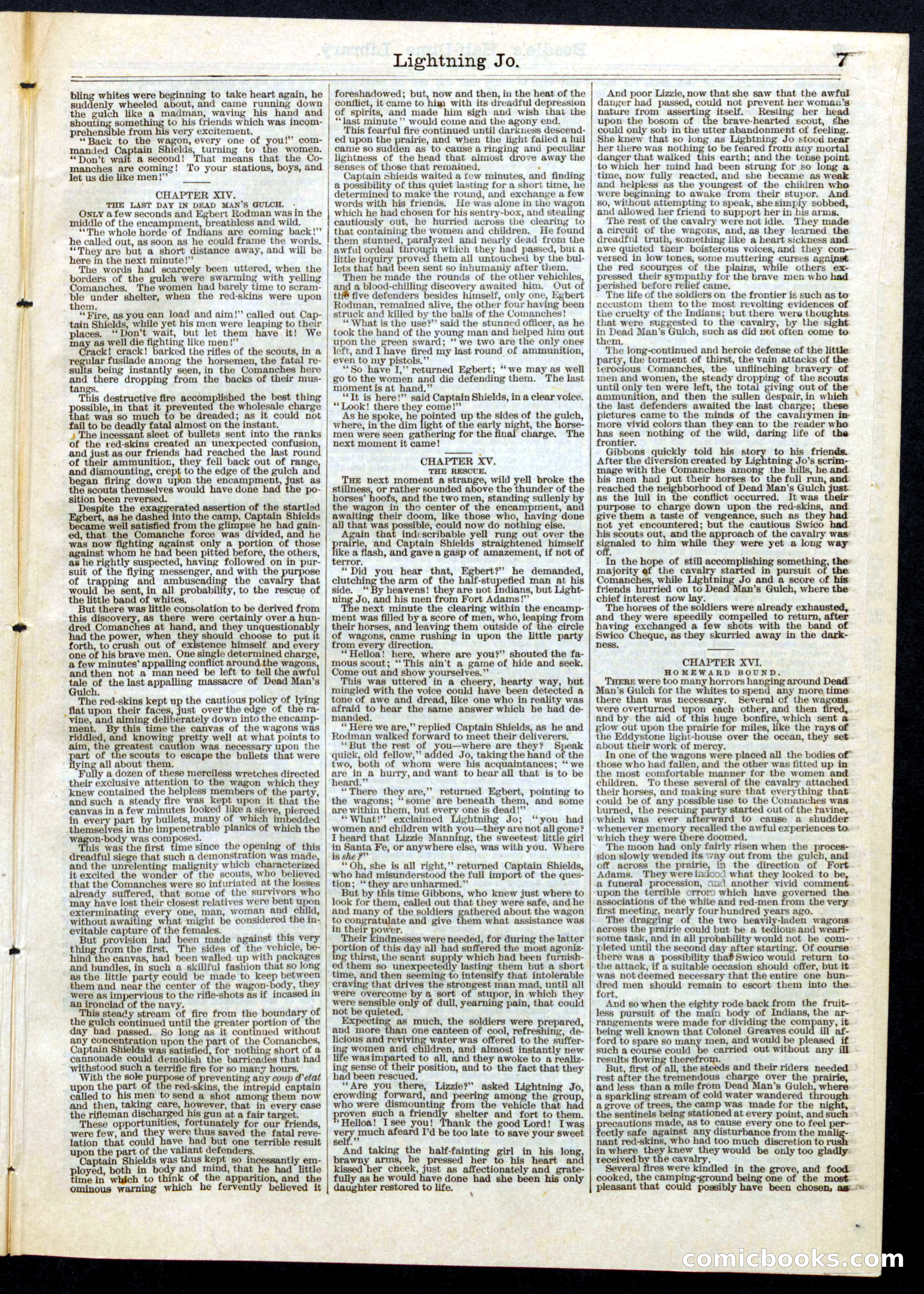Beadle's Half Dime Library, No. 81 — page 7 of 16
