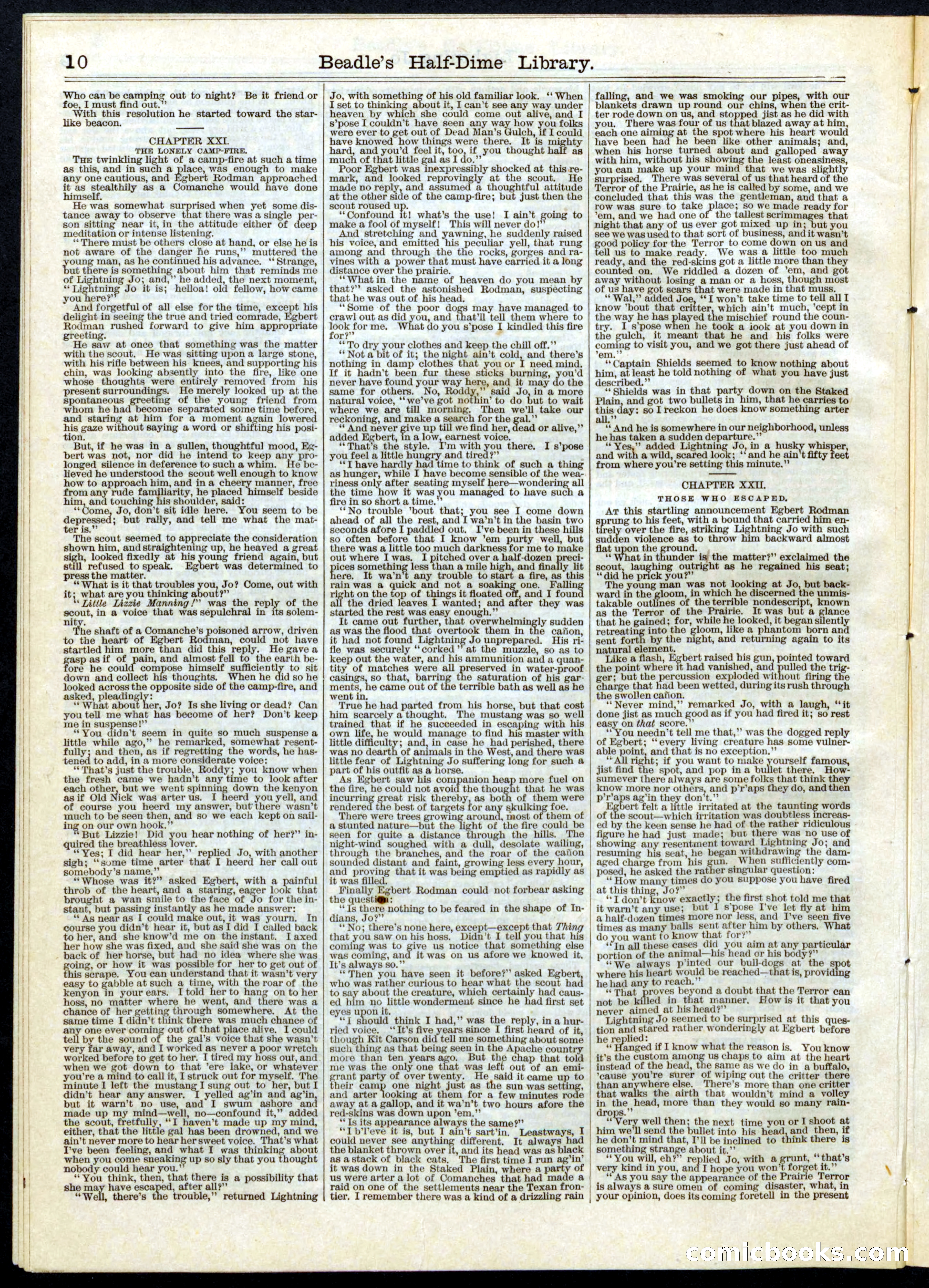 Beadle's Half Dime Library, No. 81 — page 10 of 16