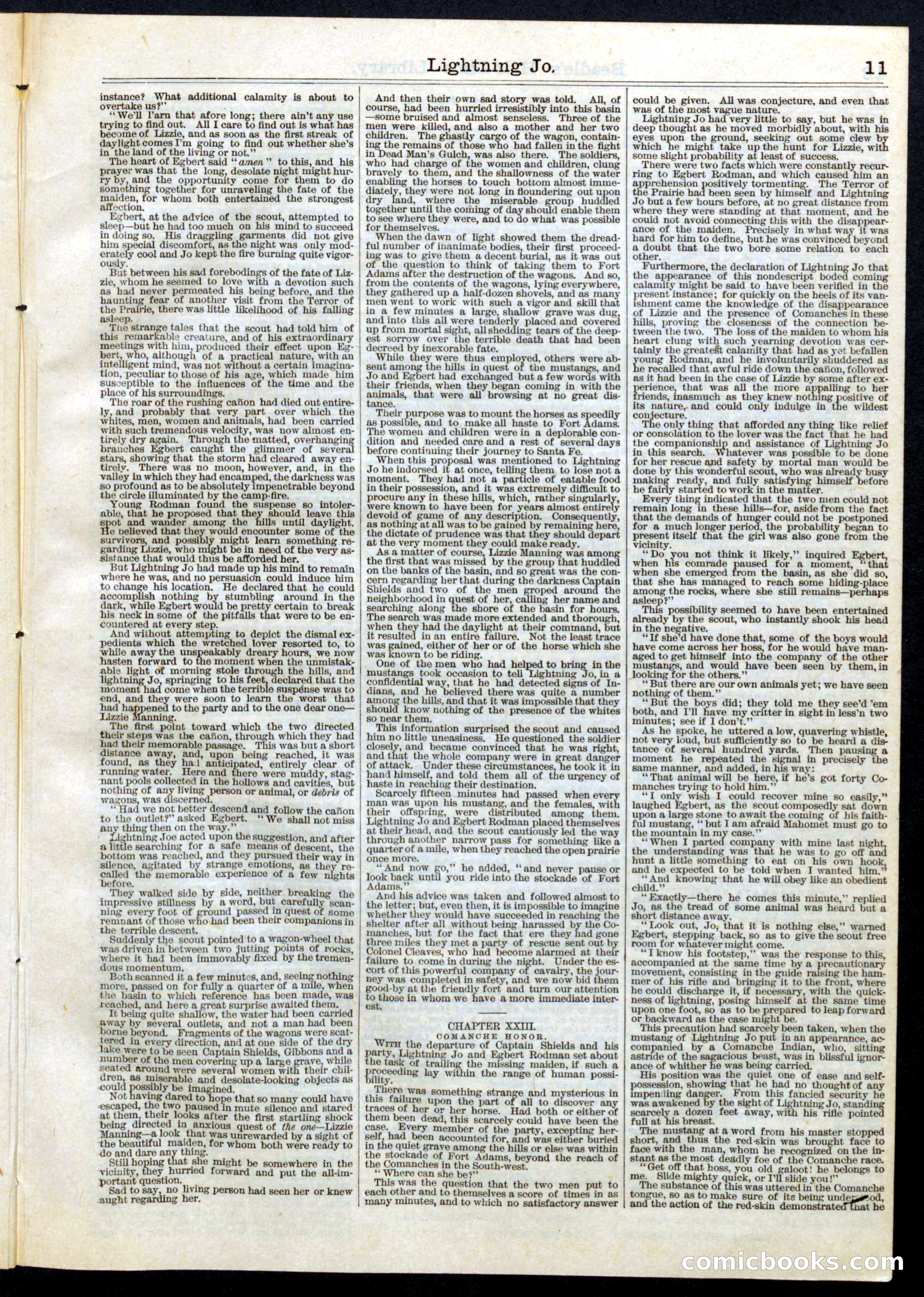 Beadle's Half Dime Library, No. 81 — page 11 of 16