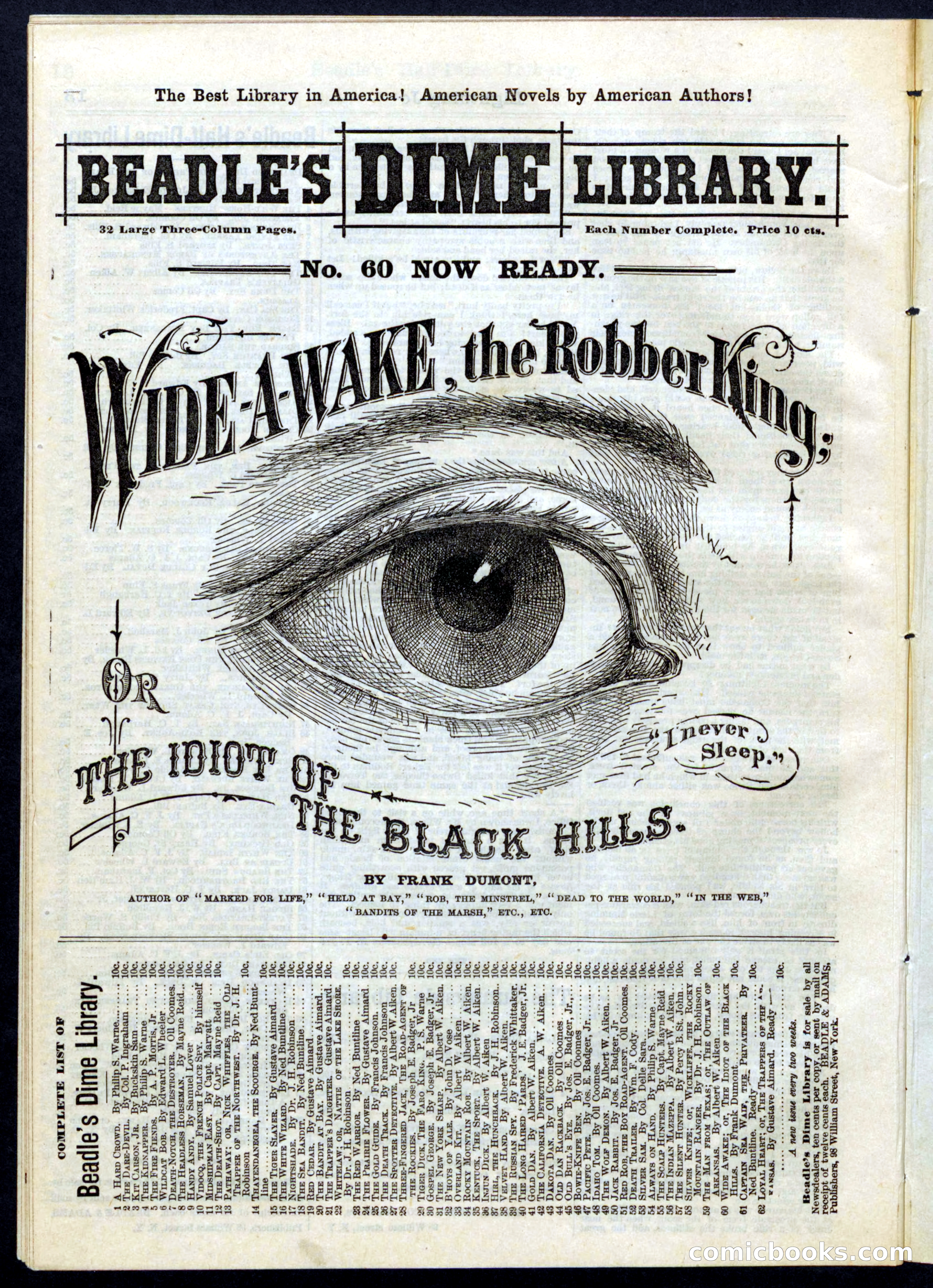 Beadle's Half Dime Library, No. 81 — page 14 of 16